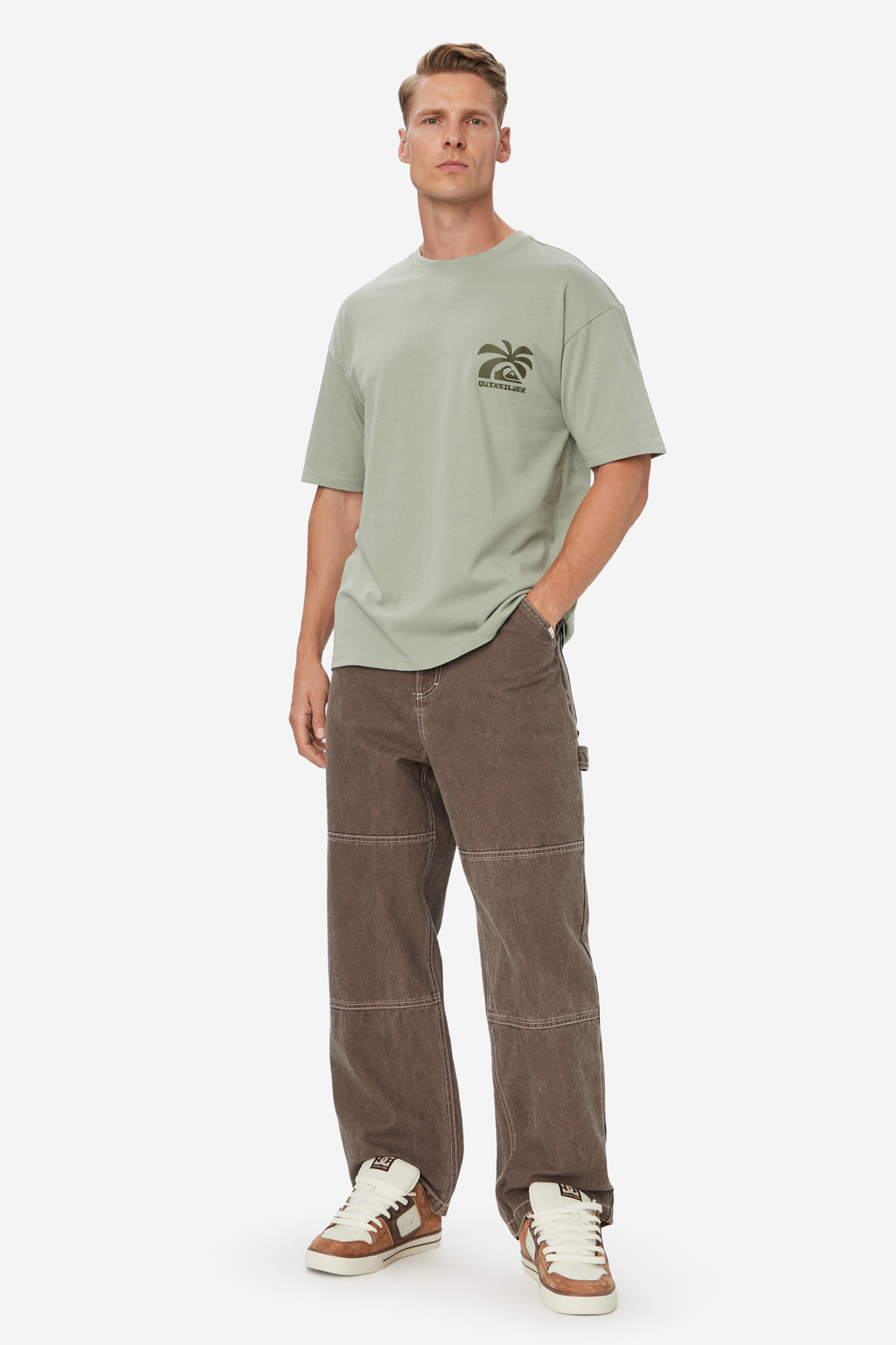 T-shirt QUIKSILVER W226-QSMTS-1056-27X Zielony