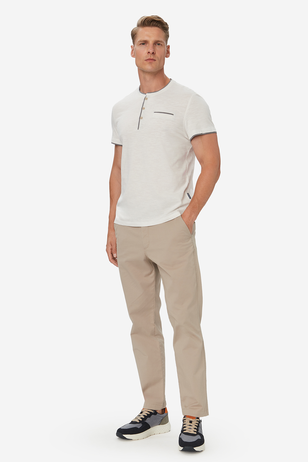 T-shirt NAUTICA W226-NAMTS-1138-01M Biały