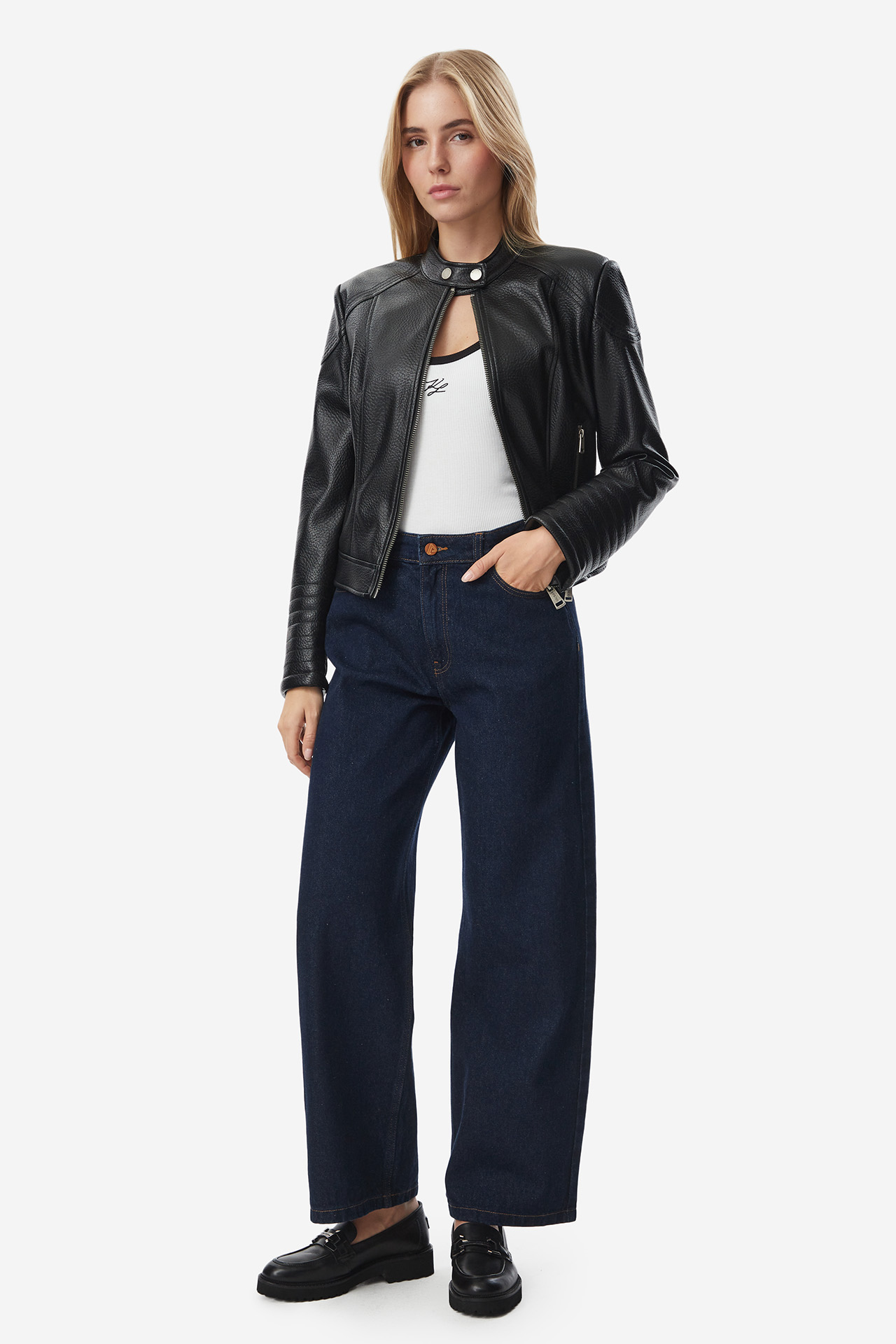 Spodnie jeansowe AMERICANOS W226-AMLTR-1039-19D Granatowy