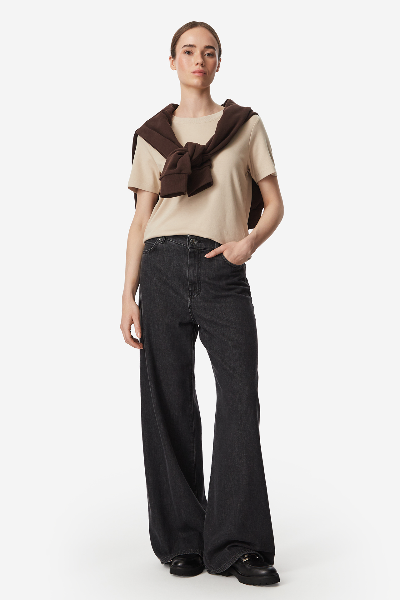 T-shirt GO SOFT W226-GSLTS-1084-39X Beżowy