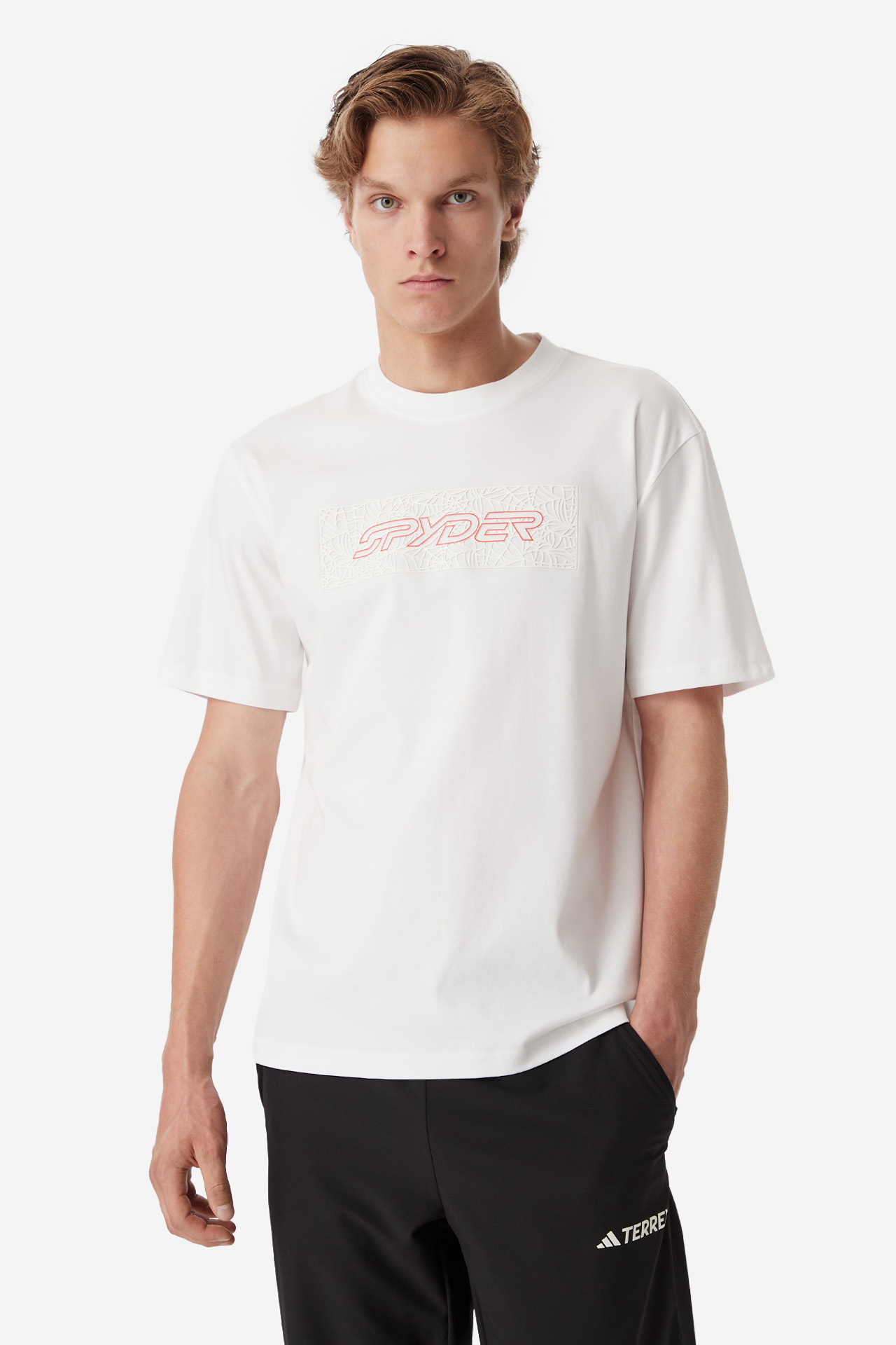 T-shirt SPYDER W226-SPMTS-1049-01X Biały