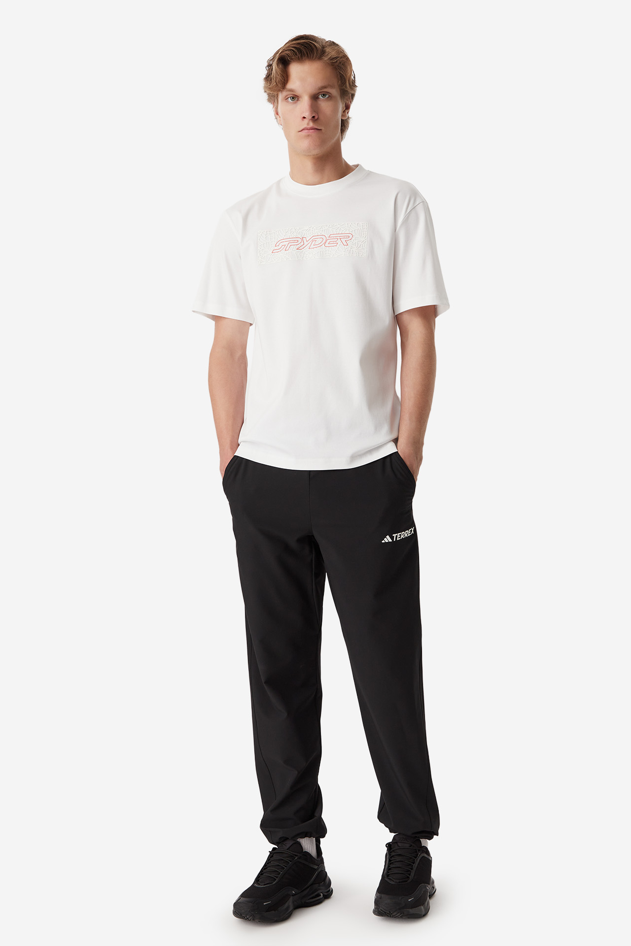 T-shirt SPYDER W226-SPMTS-1049-01X Biały