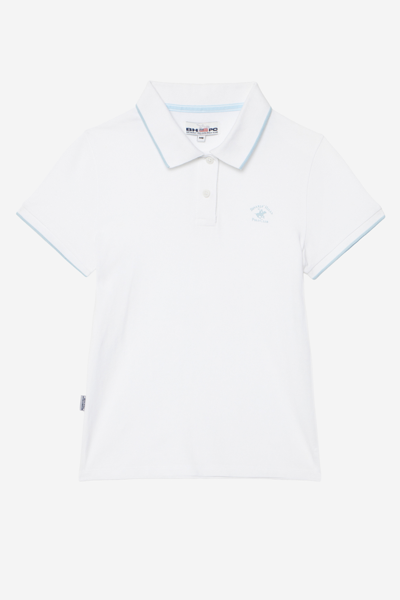Koszulka polo Beverly Hills Polo Club W226-BHGPO-1232-01X Biały