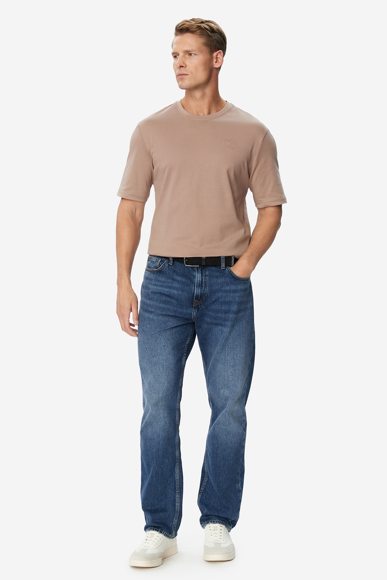 T-shirt Beverly Hills Polo Club W226-BHMTS-1214-39X Beżowy