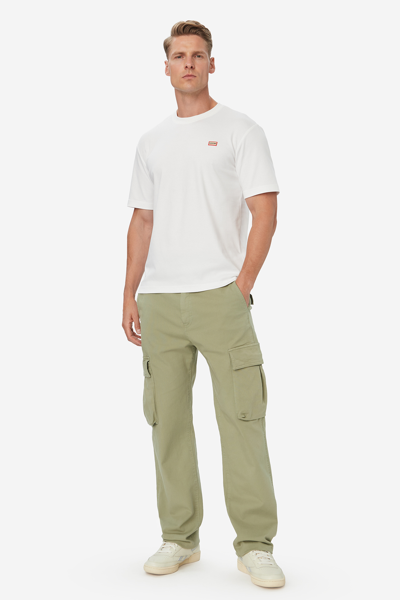 T-shirt HUNTER W226-HRMTS-1090-01X Biały