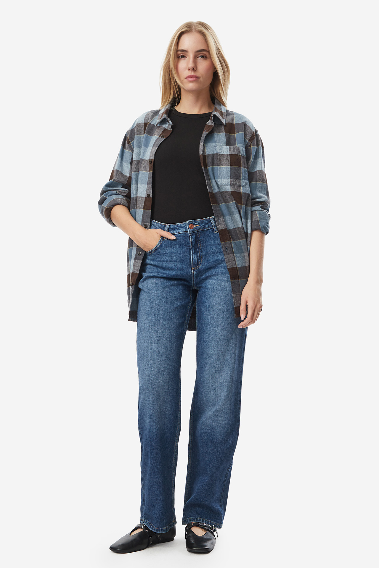 Spodnie jeansowe AMERICANOS W226-AMLTR-1037-23D Niebieski