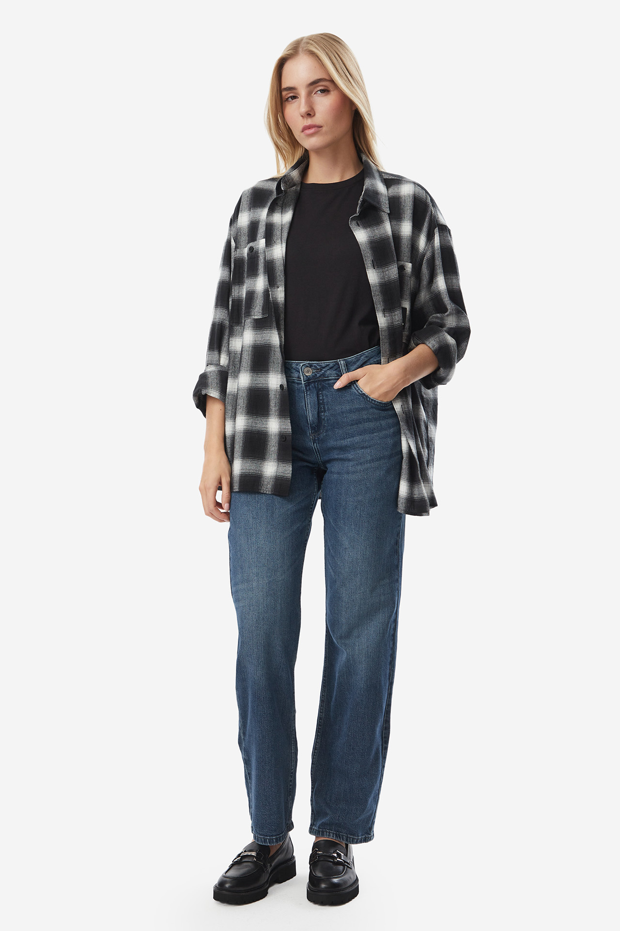Spodnie jeansowe AMERICANOS W226-AMLTR-1037-21D Niebieski