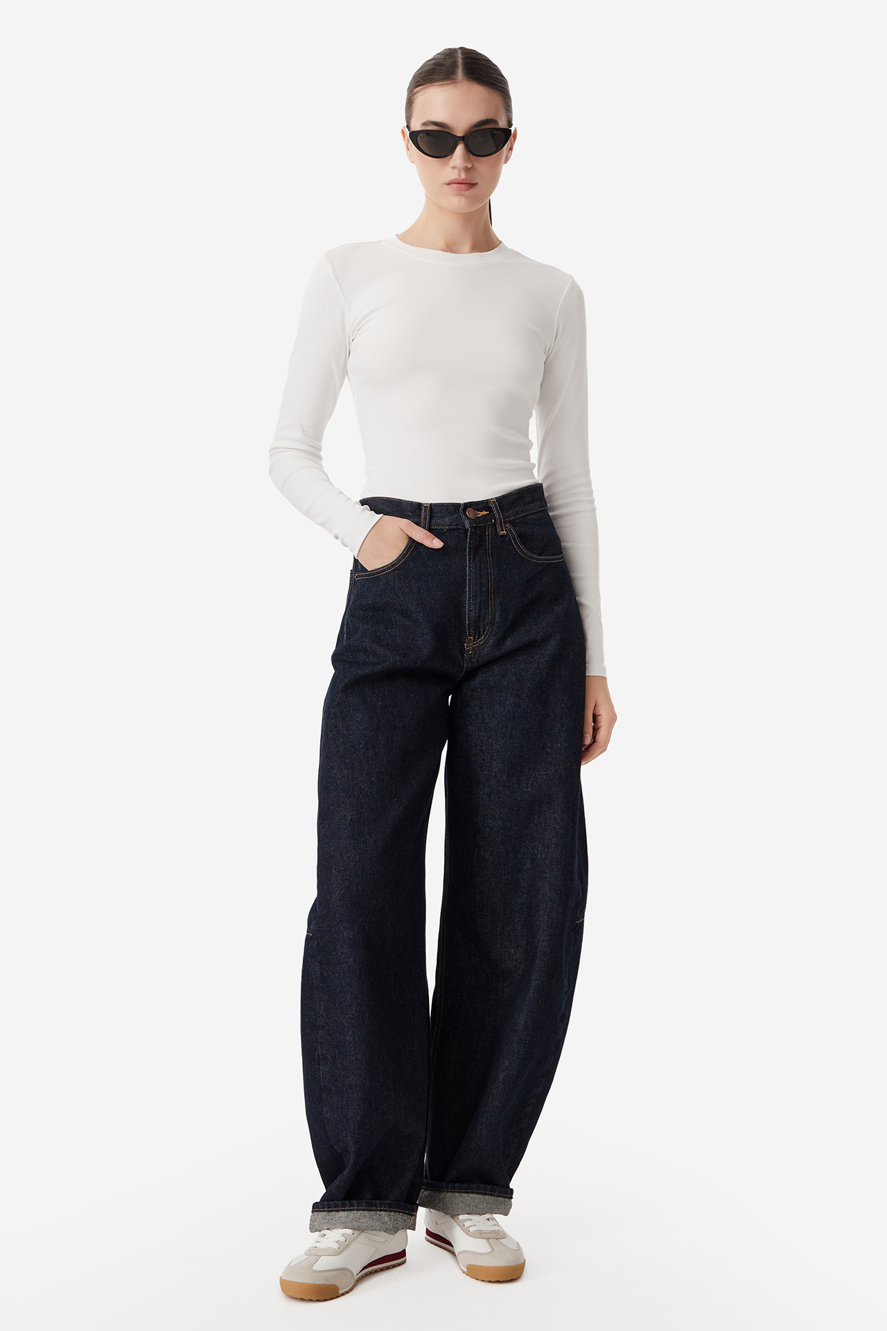 Long sleeve JENNY W226-JNLTS-1067-01X Biały