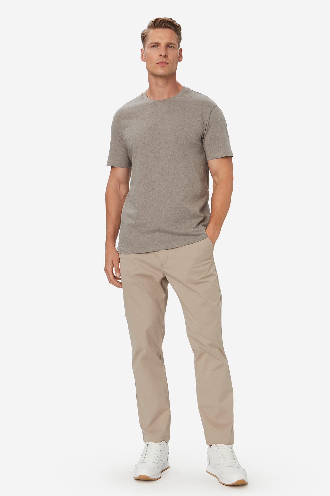 T-shirt GO SOFT W226-GSMTS-1082-42M Szary