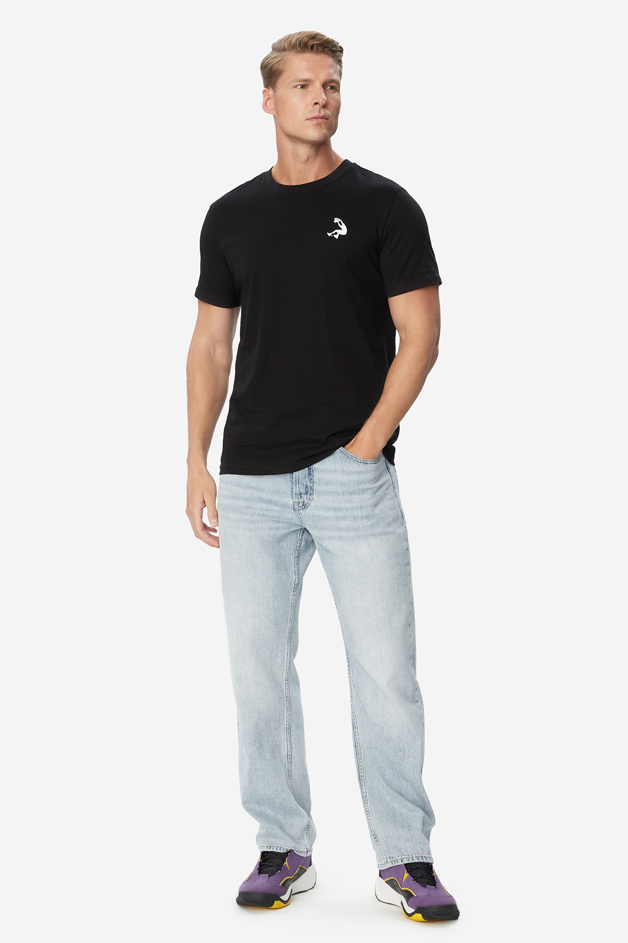 T-shirt SHAQ W226-SQMTS-1057-48X Czarny