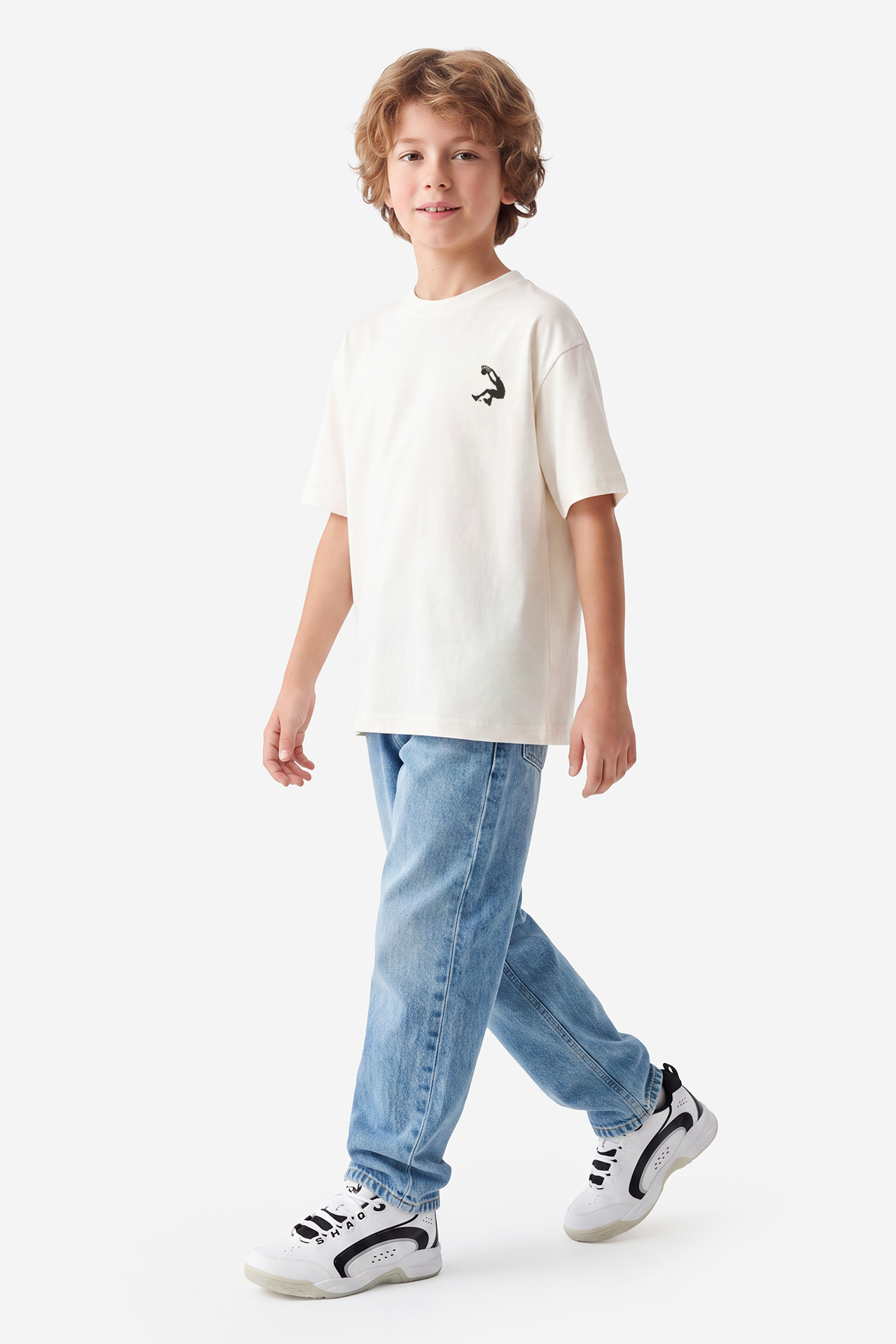 T-shirt SHAQ W226-SQBTS-1059-01X Biały