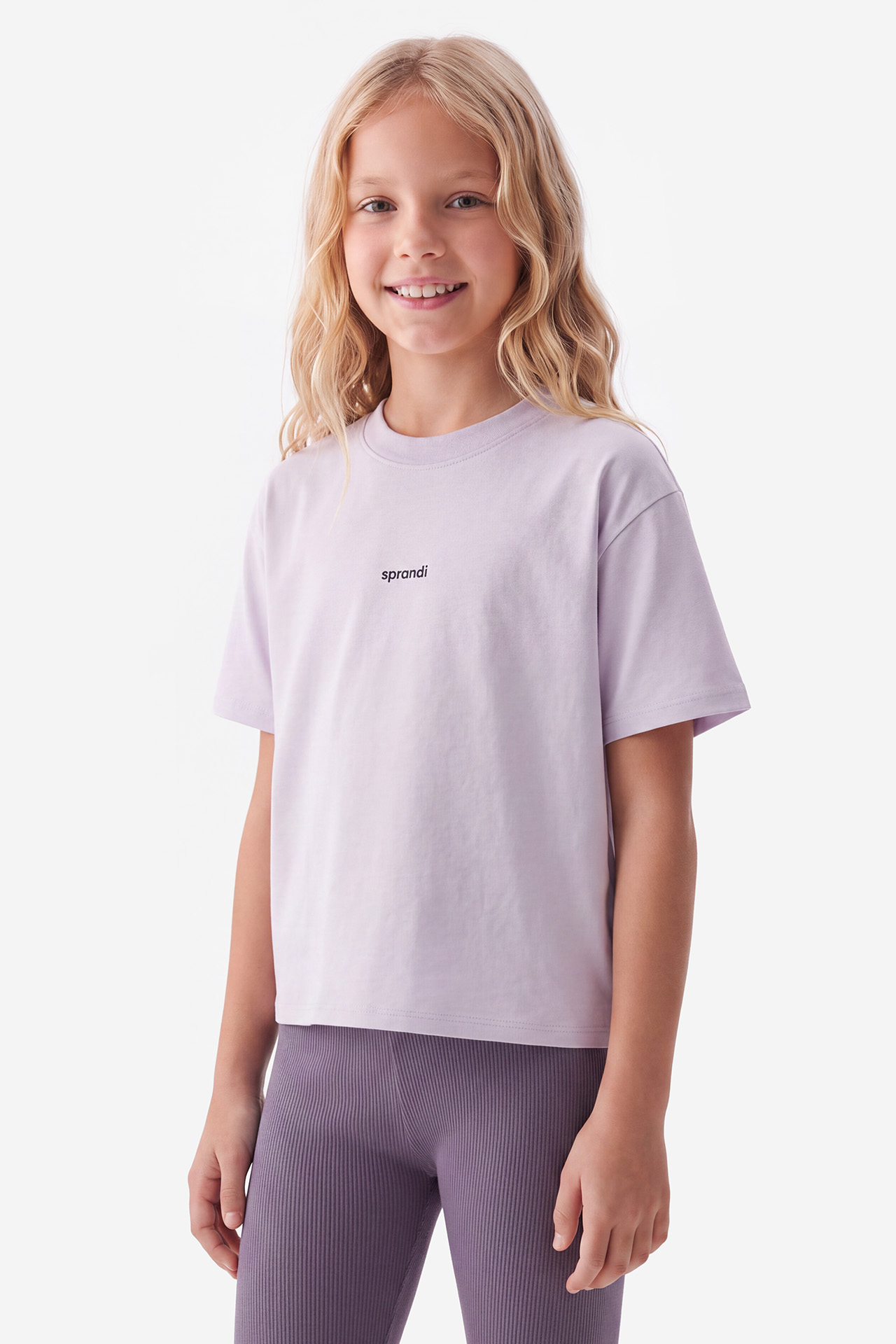 T-shirt Sprandi W226-SIGTS-1141-16X Fioletowy jasny