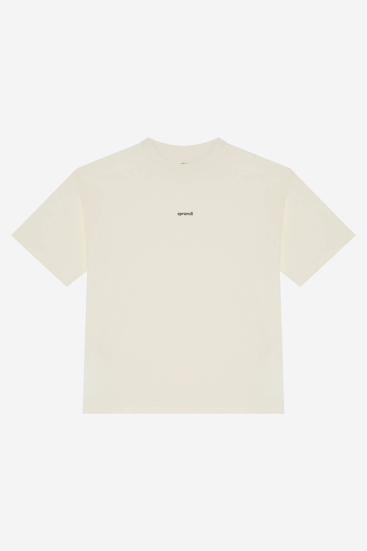 T-shirt Sprandi W226-SIGTS-1141-01X Kremowy