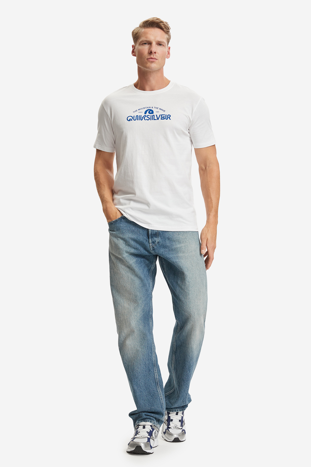 T-shirt QUIKSILVER W226-QSMTS-1051-01X Biały