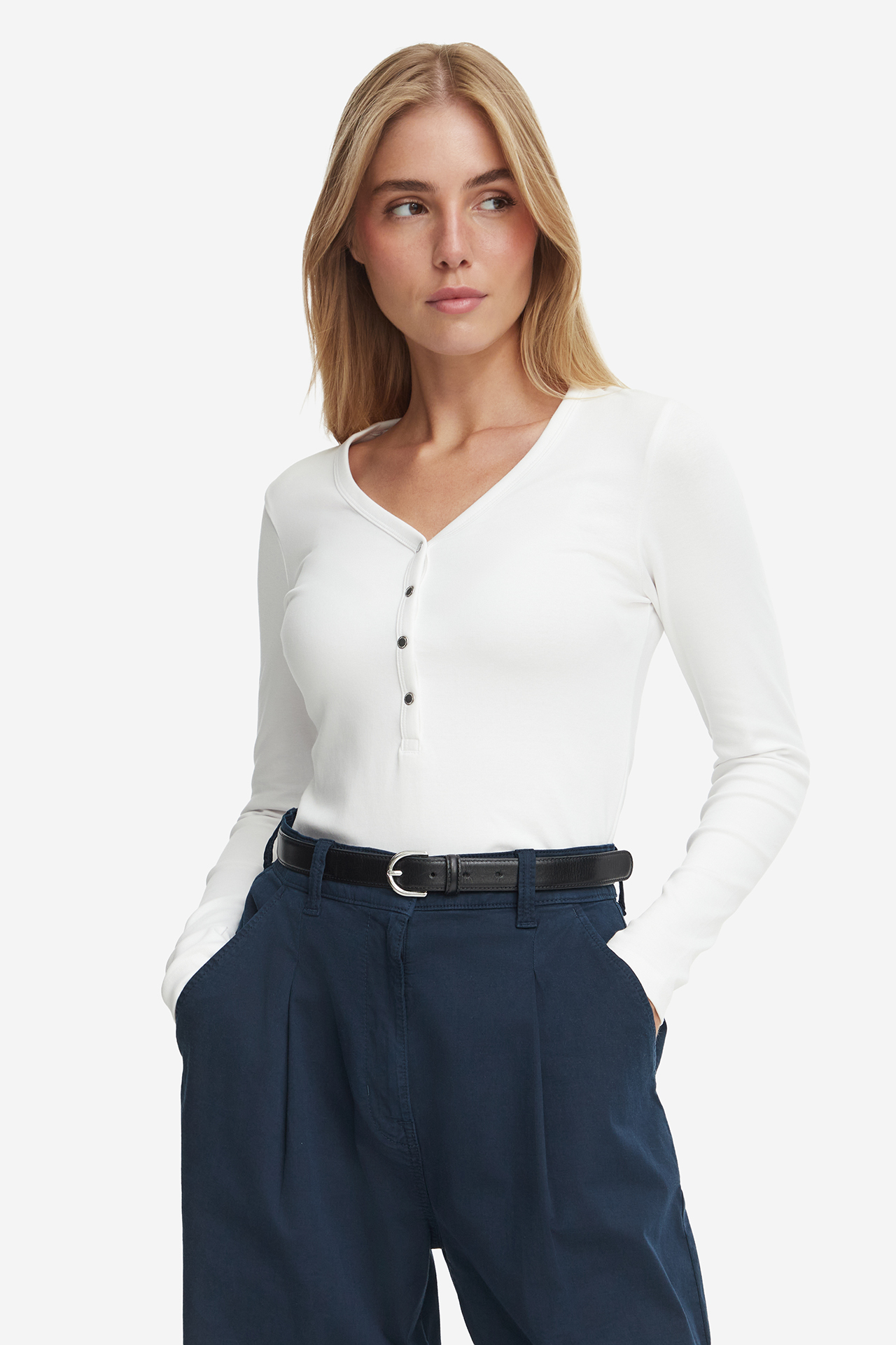 Long sleeve NAUTICA W226-NALTS-1147-01X Biały