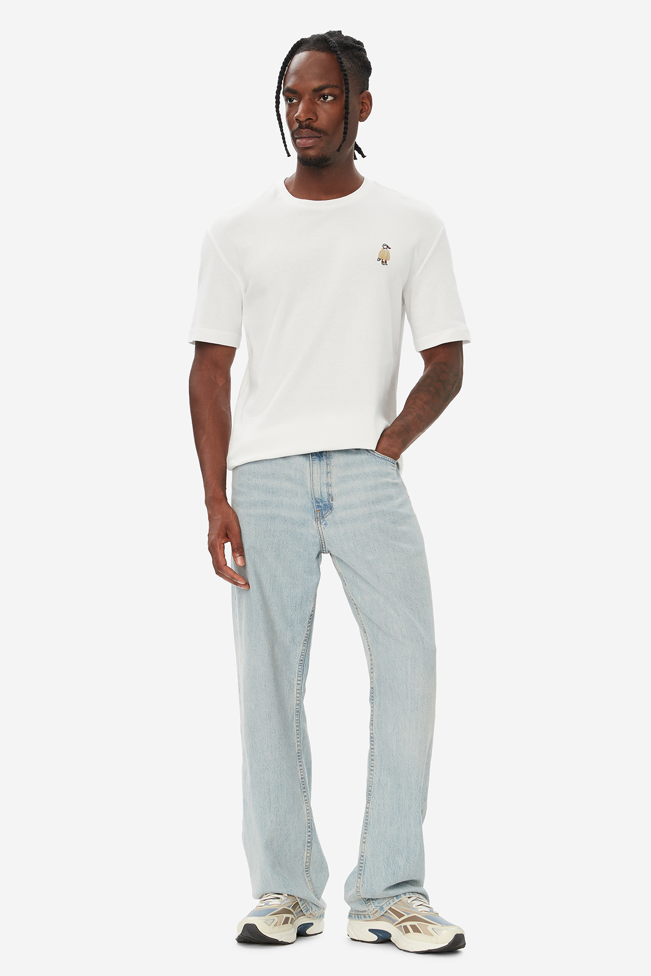 T-shirt HUNTER W226-HRMTS-1091-01X Biały