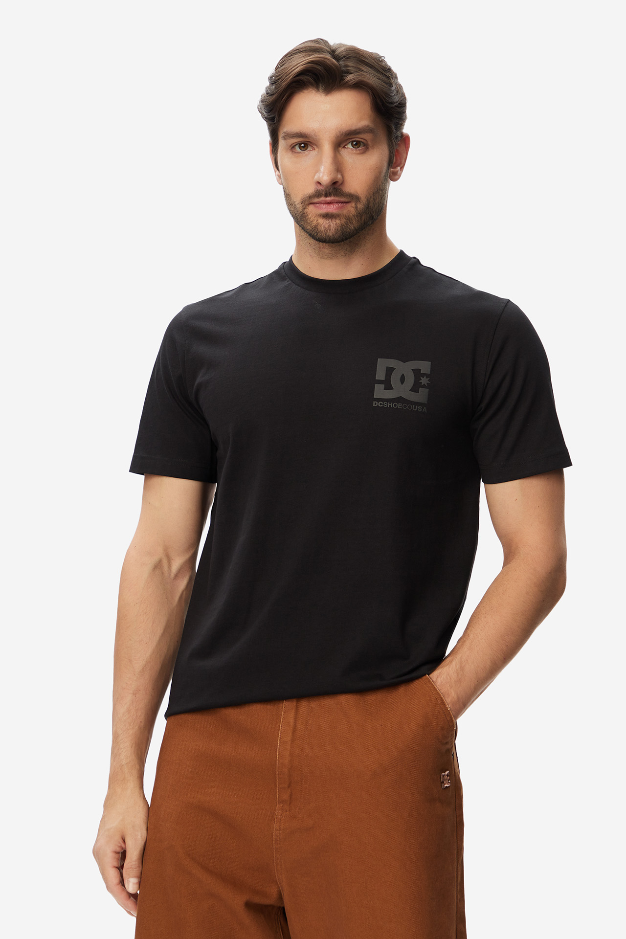T-shirt DC SHOES W226-DCMTS-1090-48X Zielony ciemny