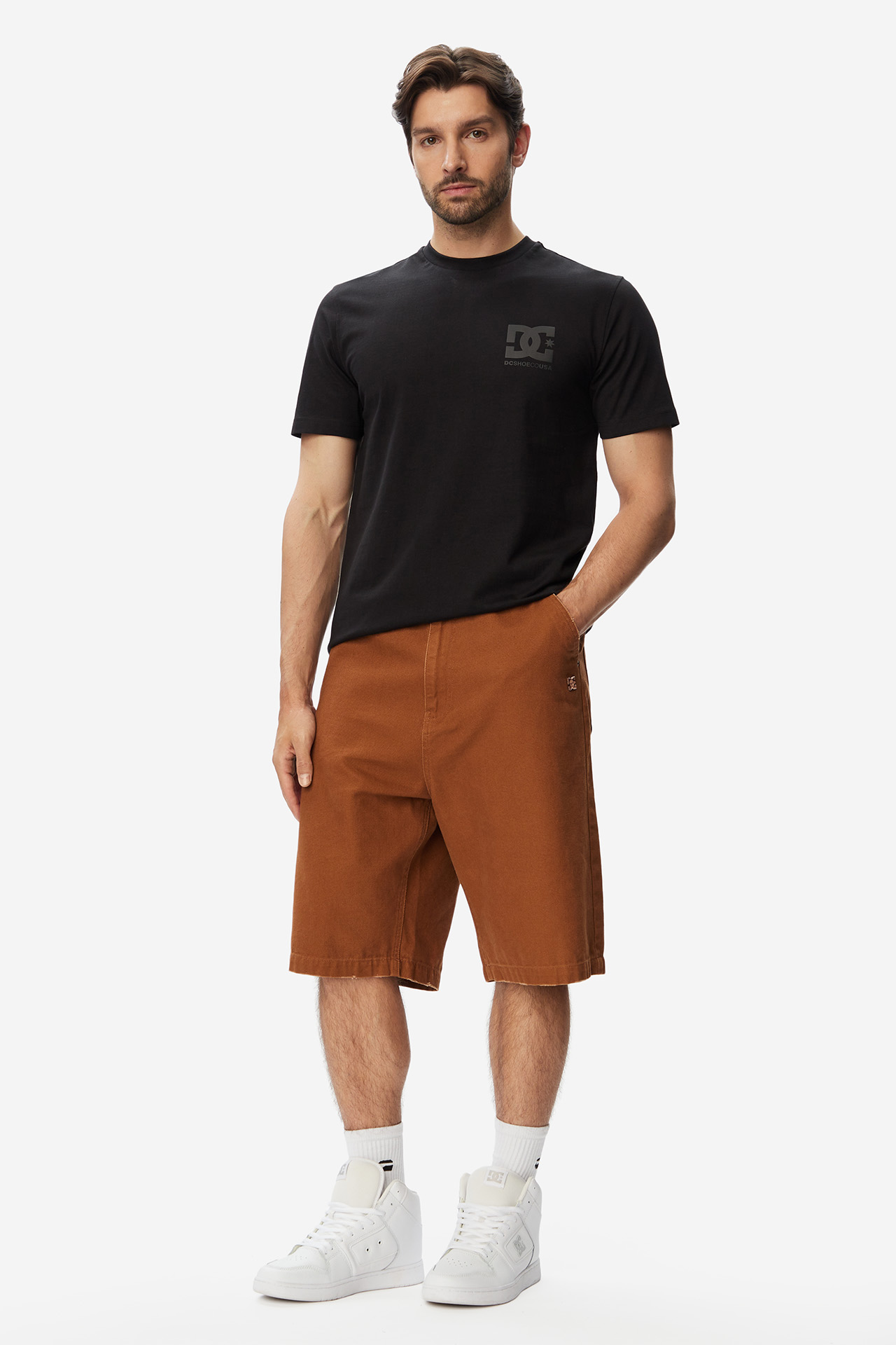 T-shirt DC SHOES W226-DCMTS-1090-48X Zielony ciemny