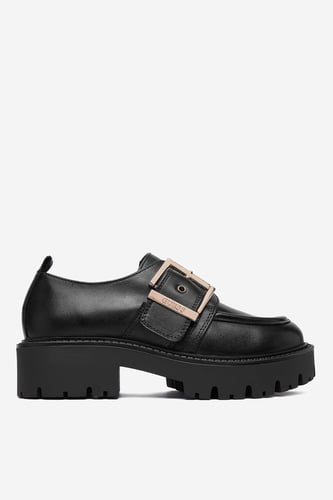 Nizki čevlji GUESS EO-CI12-LEA-01 Črna