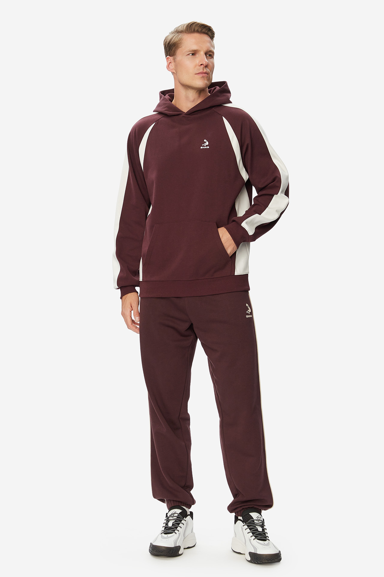Bluza SHAQ W226-SQMSS-1066-10X Bordowy