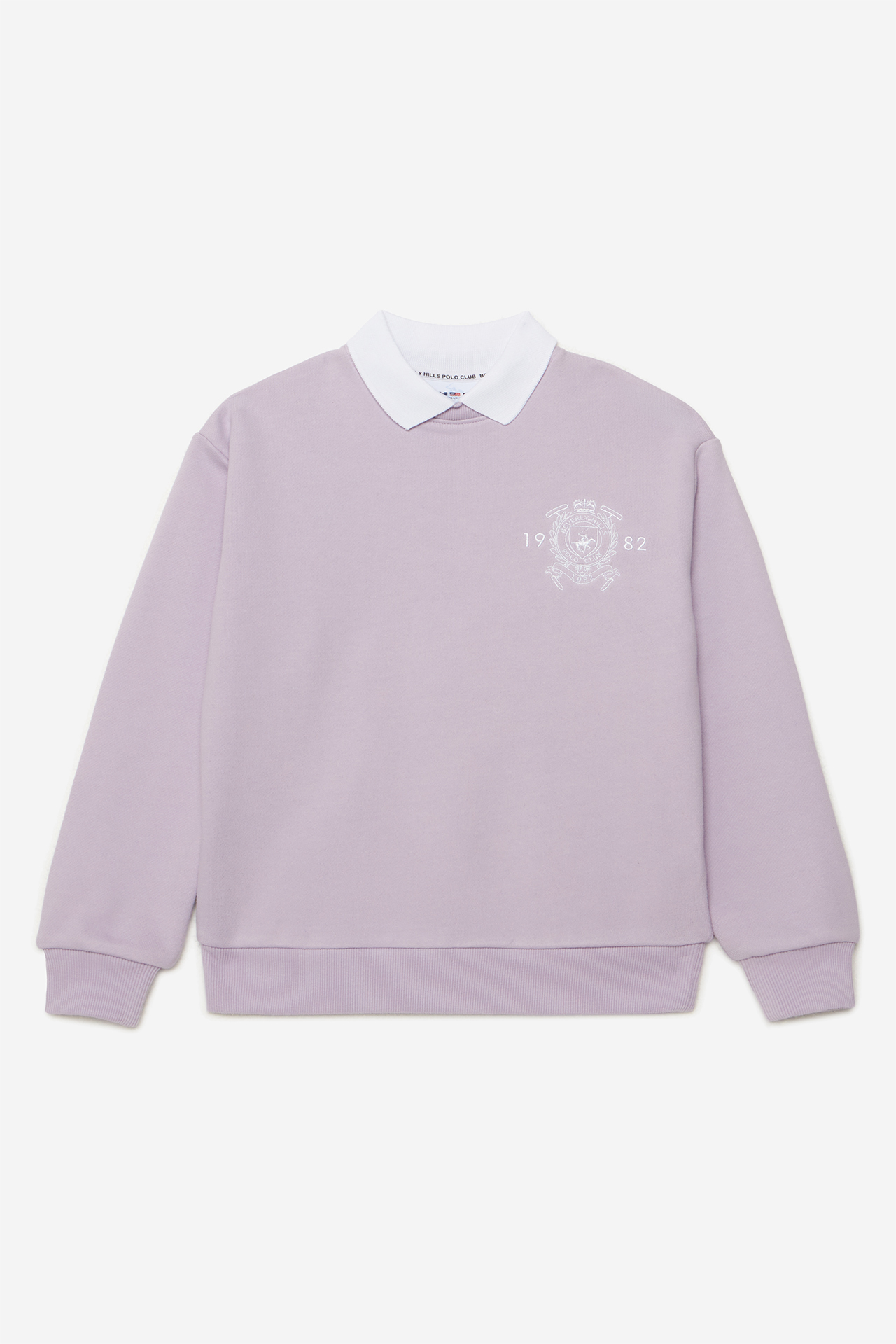 Bluza BEVERLY HILLS POLO CLUB W226-BHGSS-1194-16X Fioletowy jasny