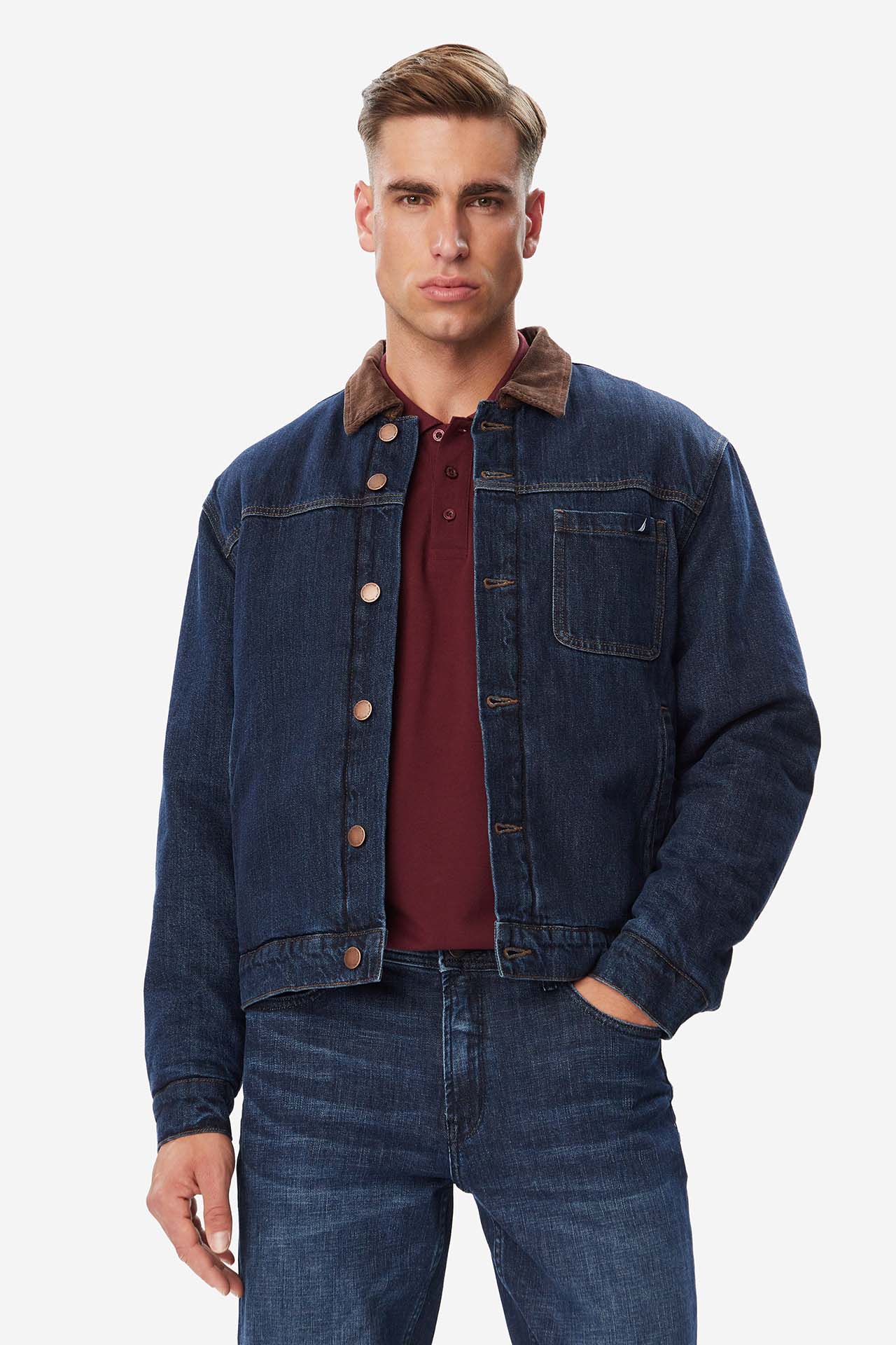 Kurtka jeansowa NAUTICA W226-NAMJT-1112-19D Granatowy