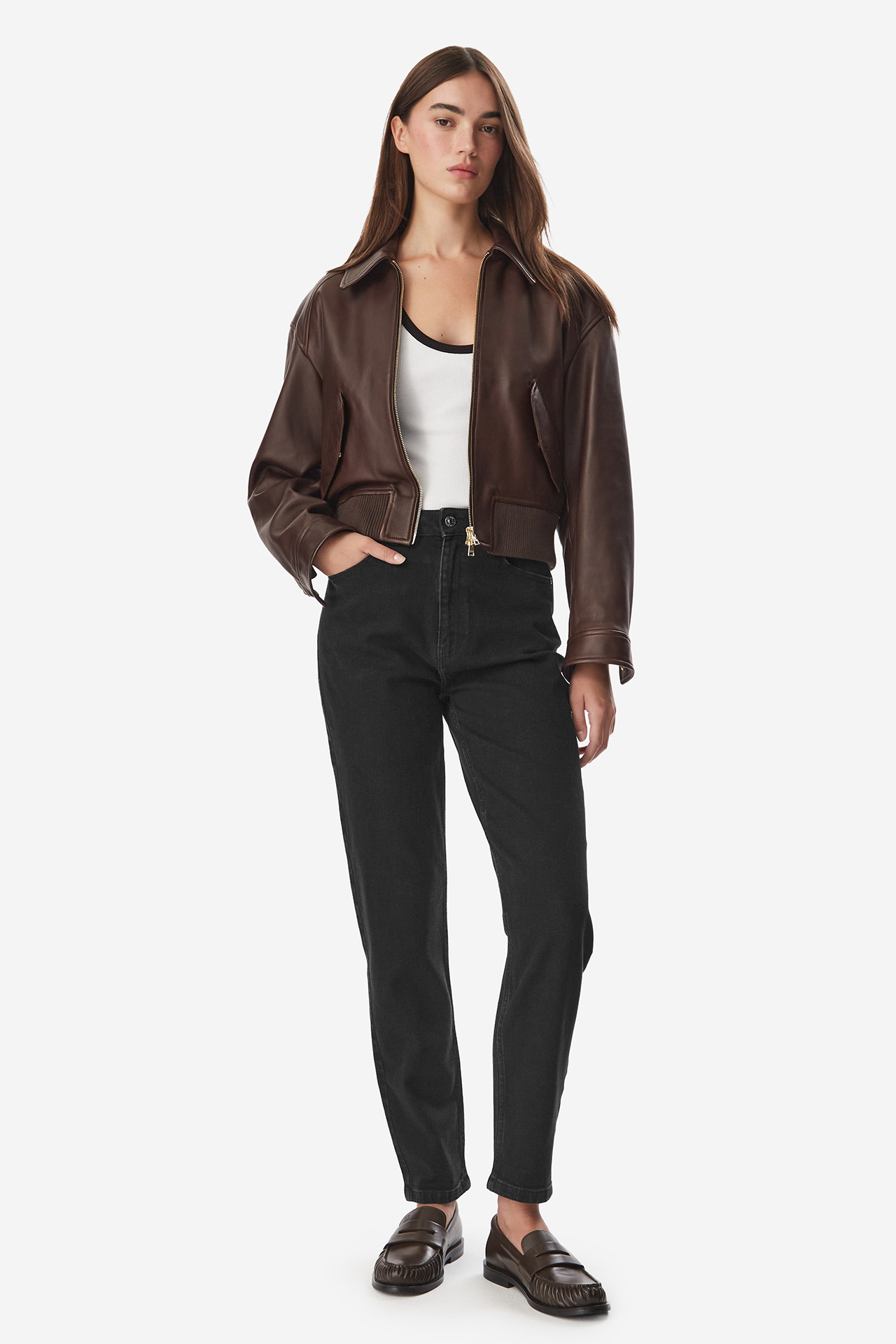 Spodnie jeansowe JENNY W226-JNLTR-1060-48D Czarny