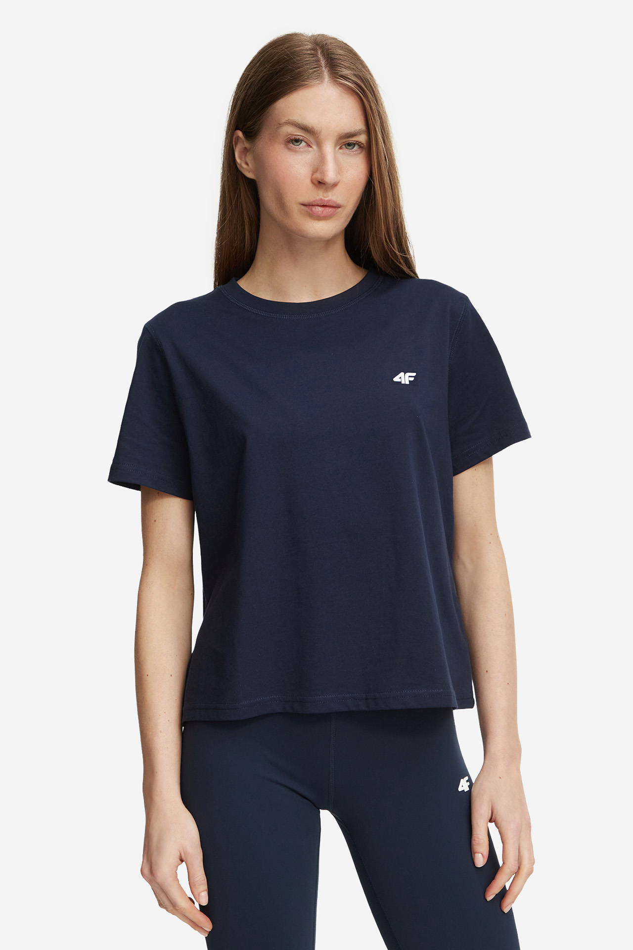 T-shirt 4F 4FWMM00TTSHF4575-31S Granatowy