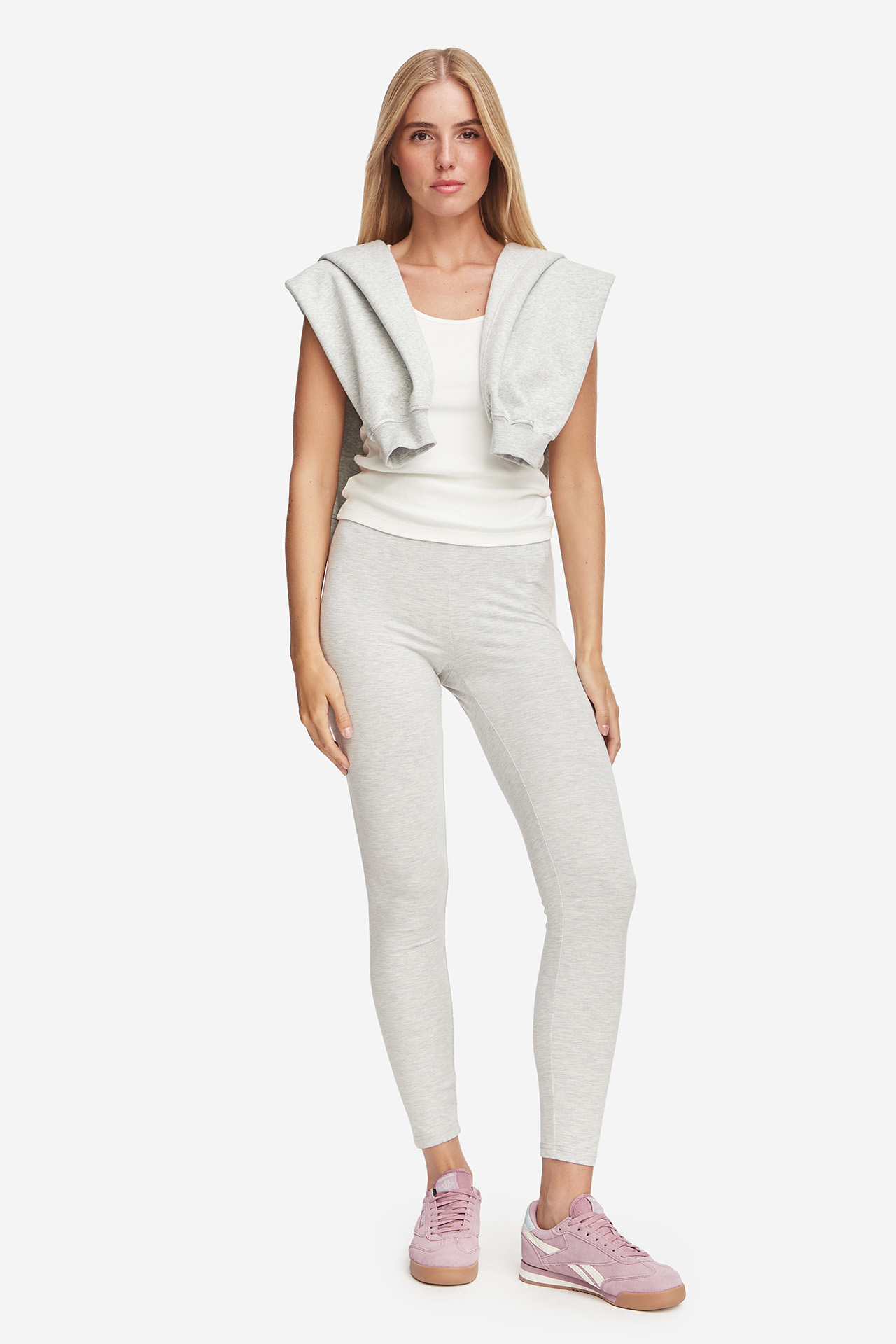 Legginsy JENNY W226-JNLLG-1074-40M Szary jasny