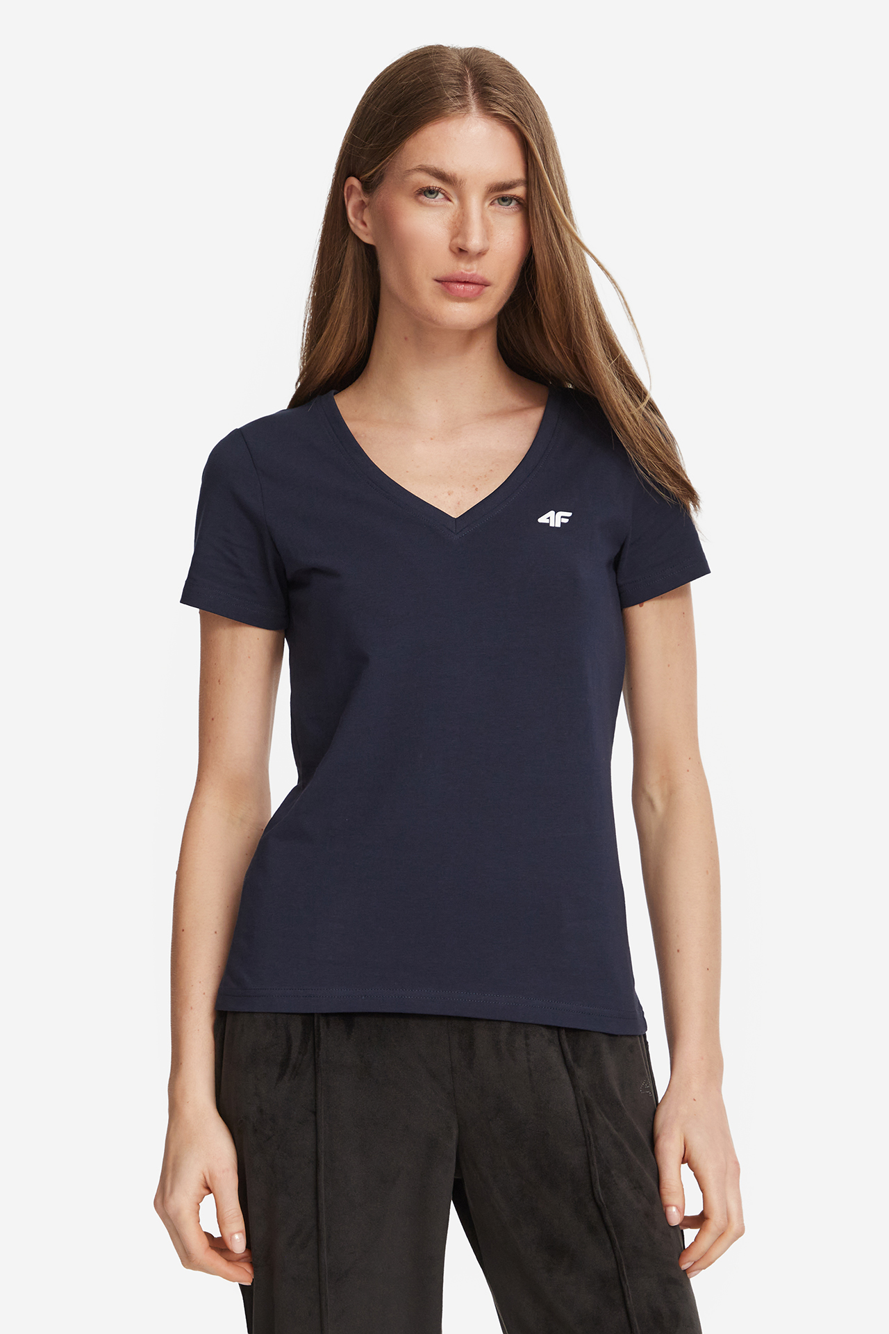 T-shirt 4F 4FWMM00TTSHF4573-31S Granatowy