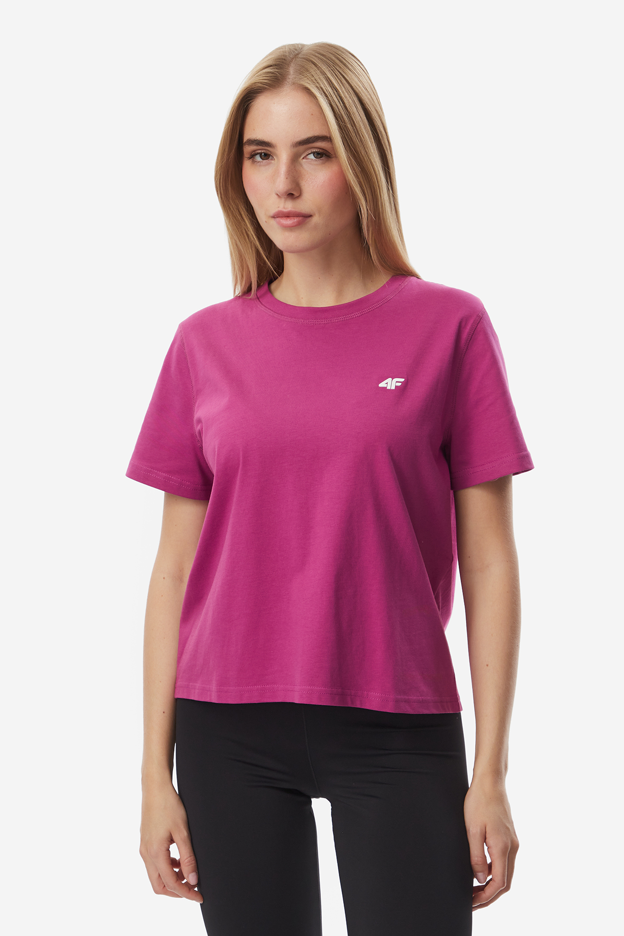 T-shirt 4F 4FWAW26TTSHF4595-54S Różowy ciemny