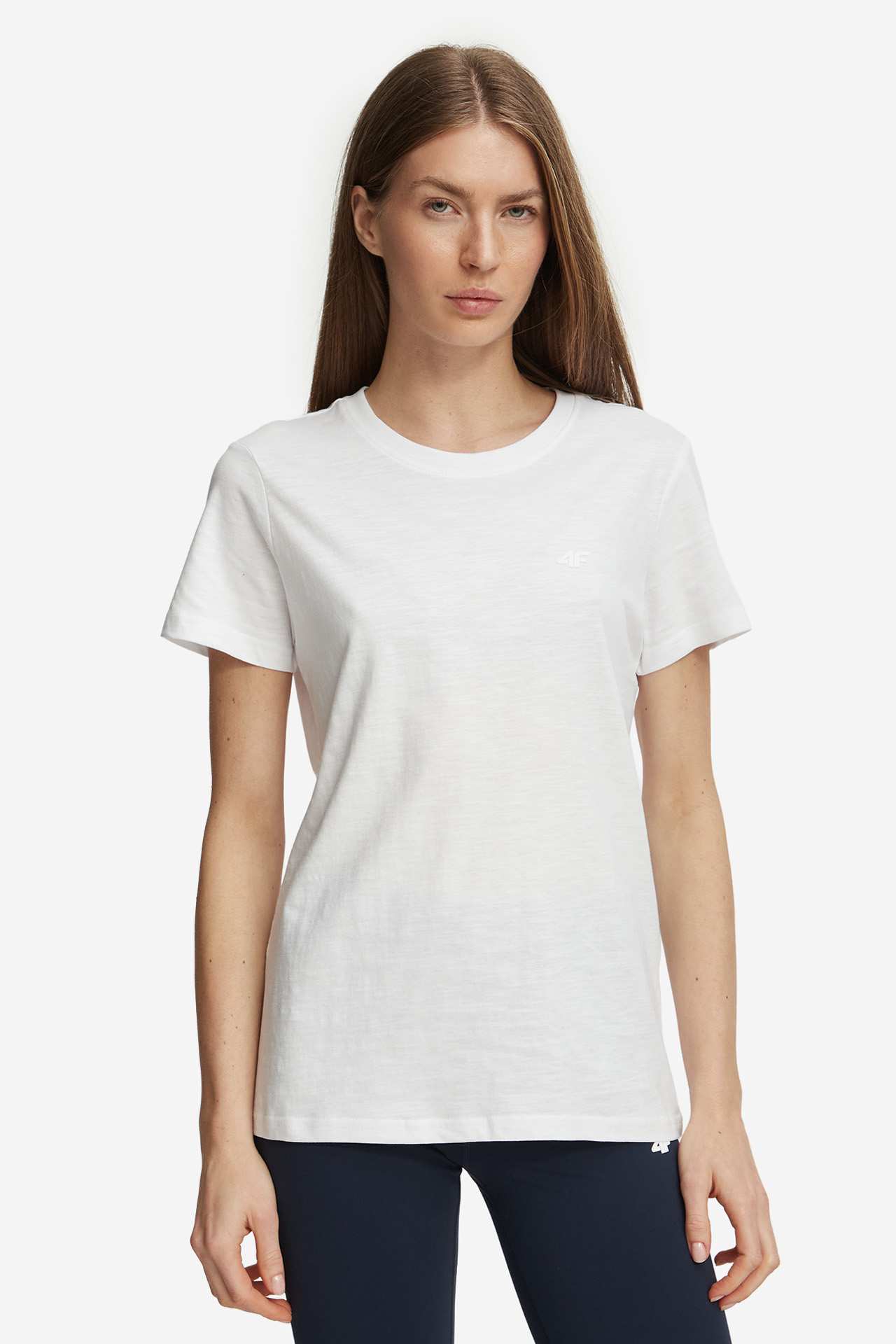 T-shirt 4F 4FWMM00TTSHF4574-10S Biały