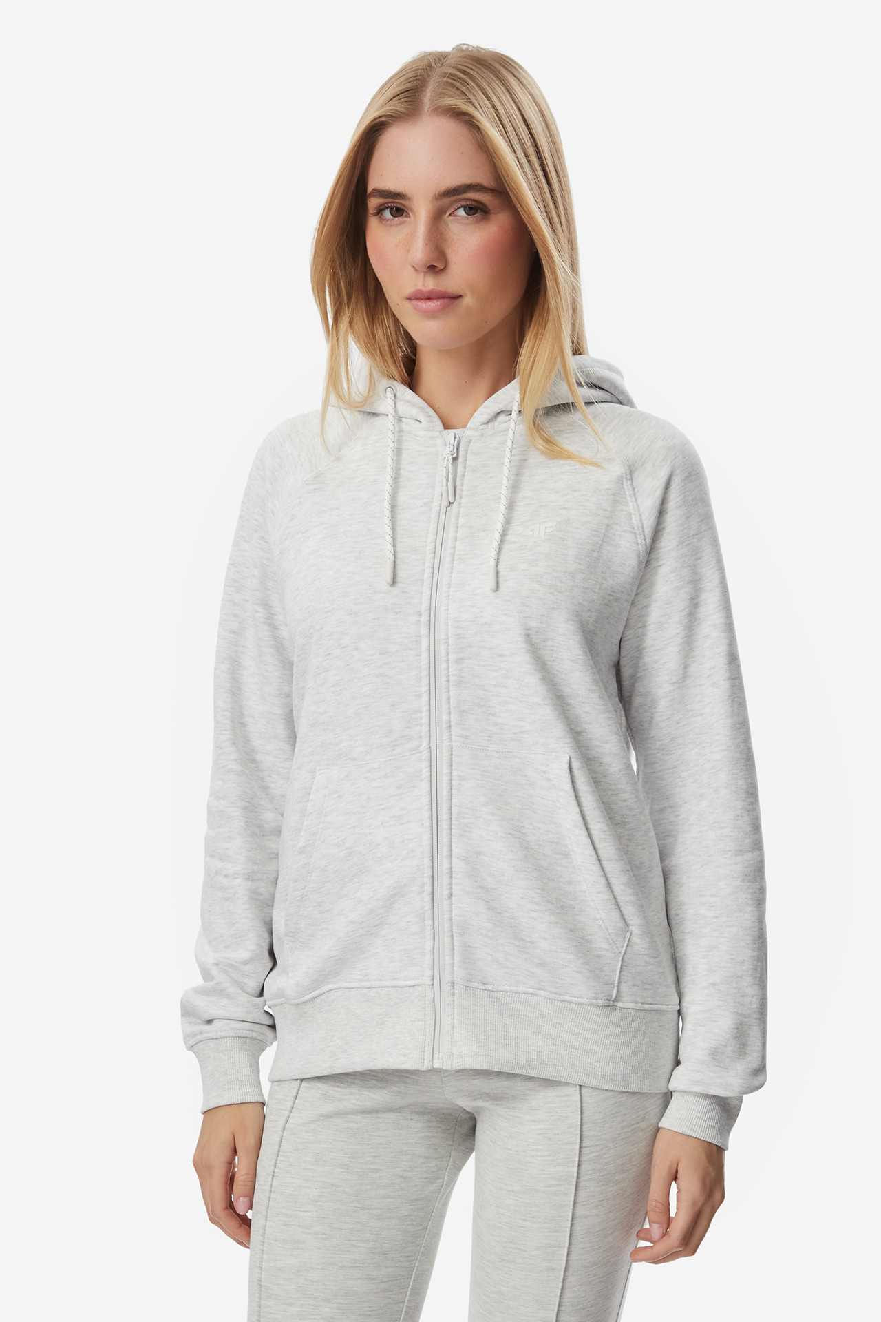 Bluza 4F 4FWMM00TSWSF3229-27M Szary jasny