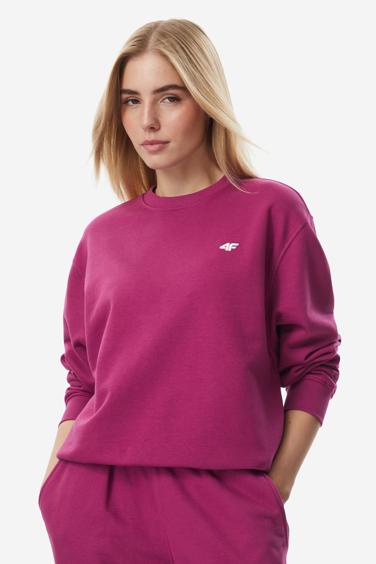 Bluza 4F 4FWAW26TSWSF2672-54S Różowy ciemny