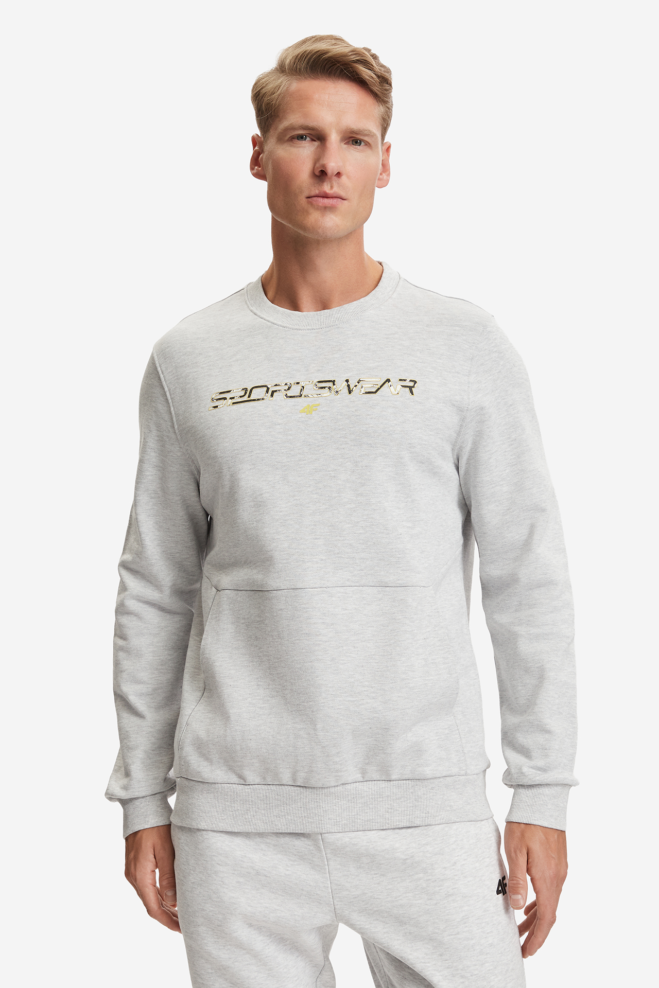 Bluza 4F 4FWAW26TSWSM3244-27M Szary jasny