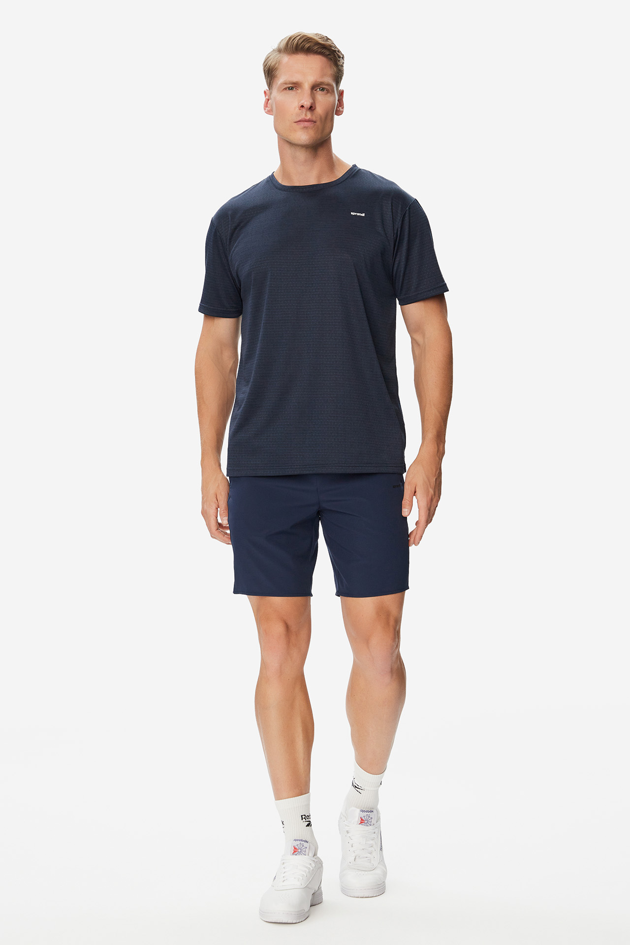 T-shirt Sprandi W226-SIMTS-1143-20X Granatowy