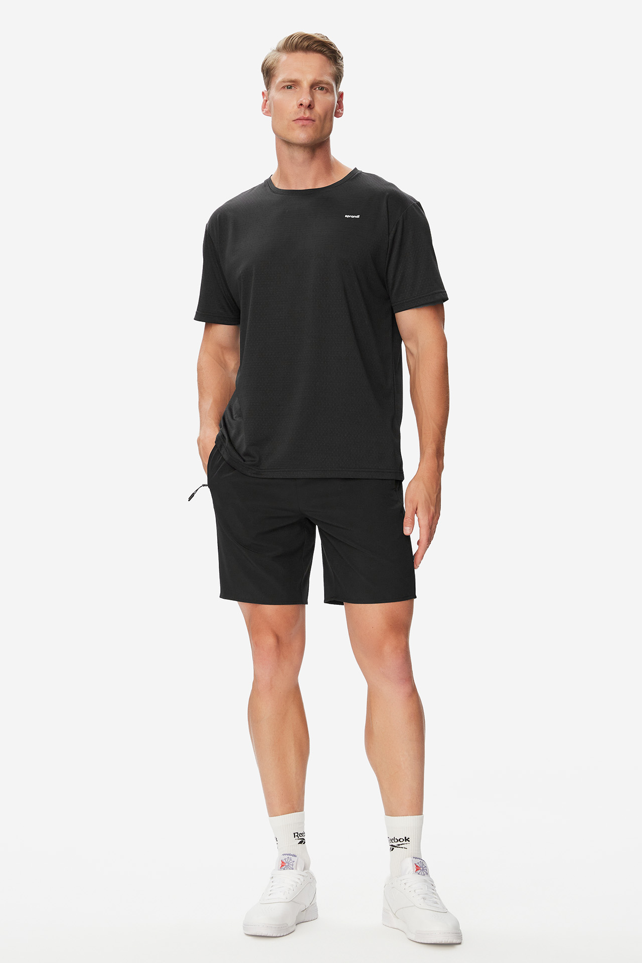 T-shirt Sprandi W226-SIMTS-1143-48X Czarny