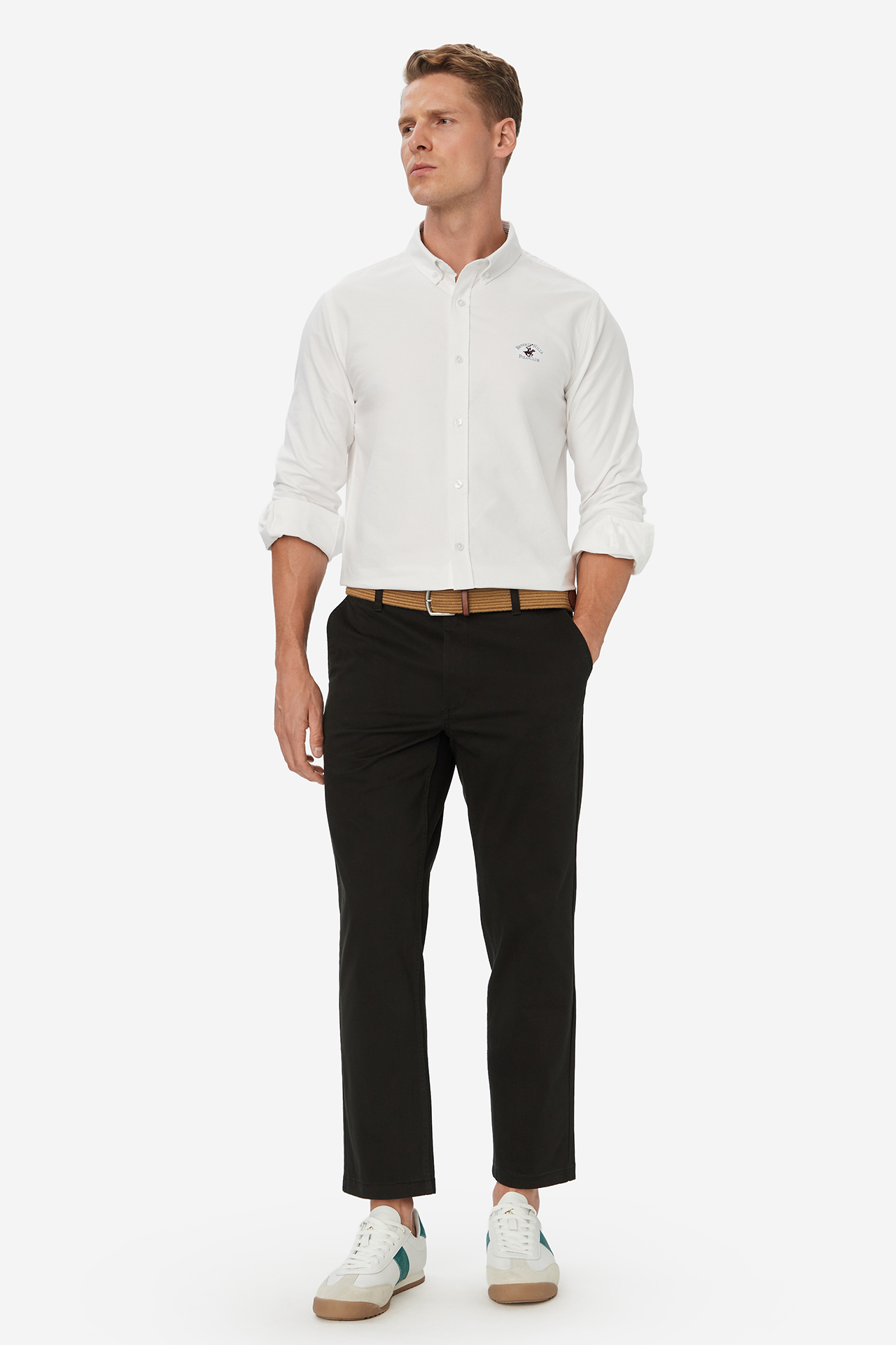 Spodnie Beverly Hills Polo Club W226-BHMTR-1189-28X Zielony ciemny