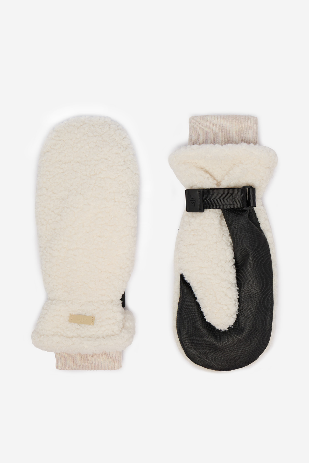 Rękawiczki unisex 4F 4FWAW26AGLOU194-12S Kremowy
