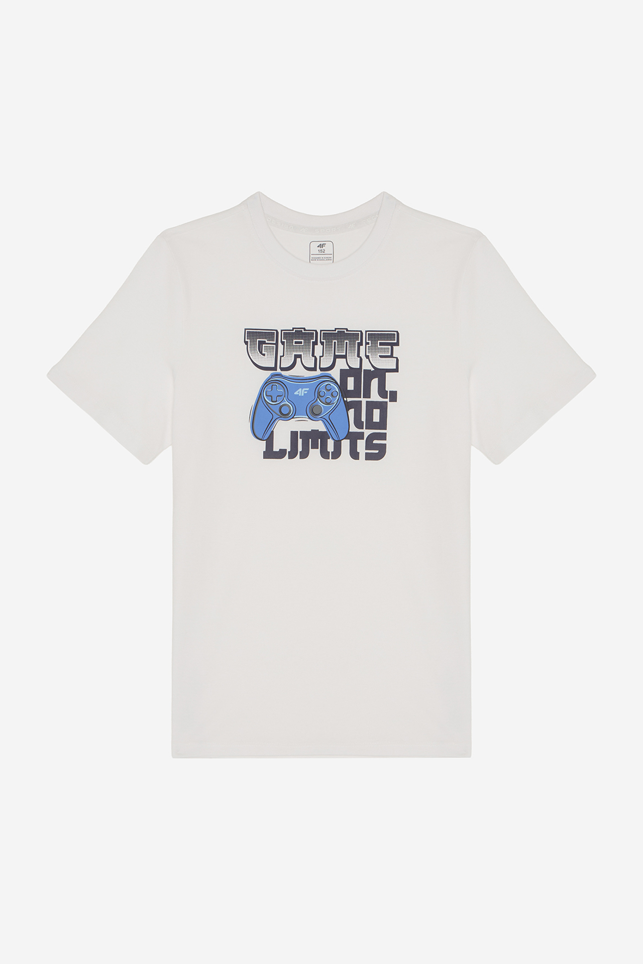 T-shirt 4F 4FJWAW26TTSHM4594-10S Biały