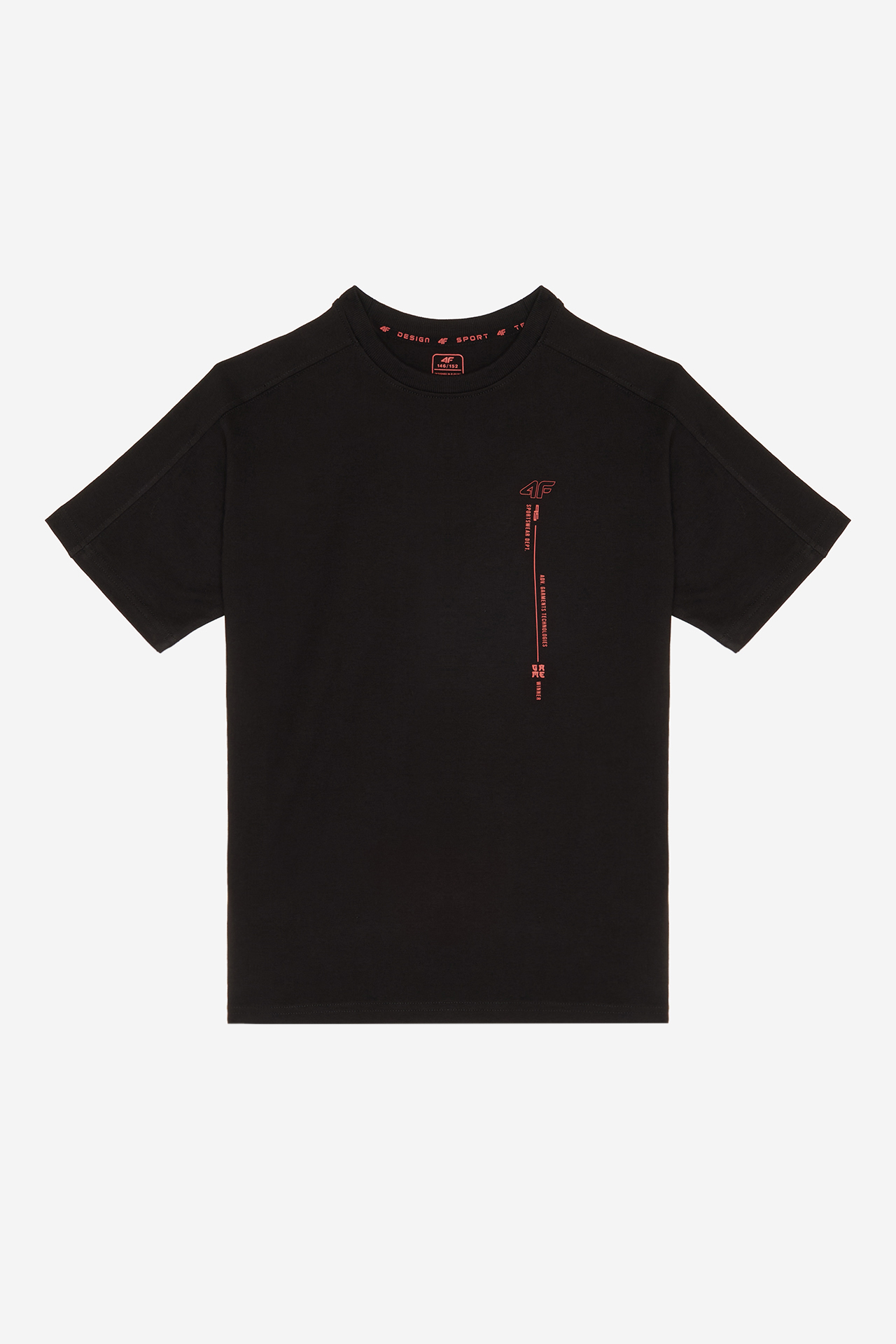 T-shirt 4F 4FJWAW26TTSHM4592-20S Czarny