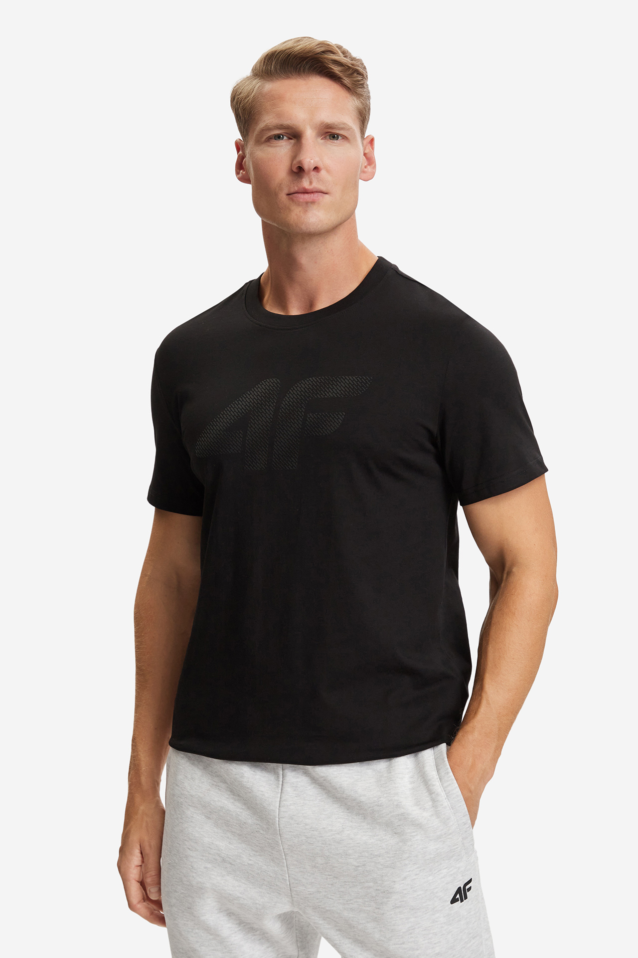 T-shirt 4F 4FWMM00TTSHM4578-20S Czarny