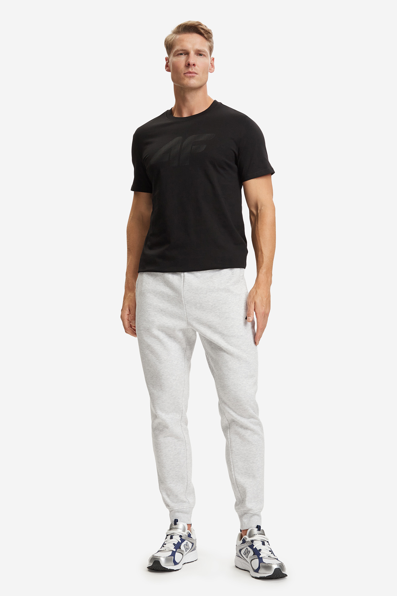 T-shirt 4F 4FWMM00TTSHM4578-20S Czarny