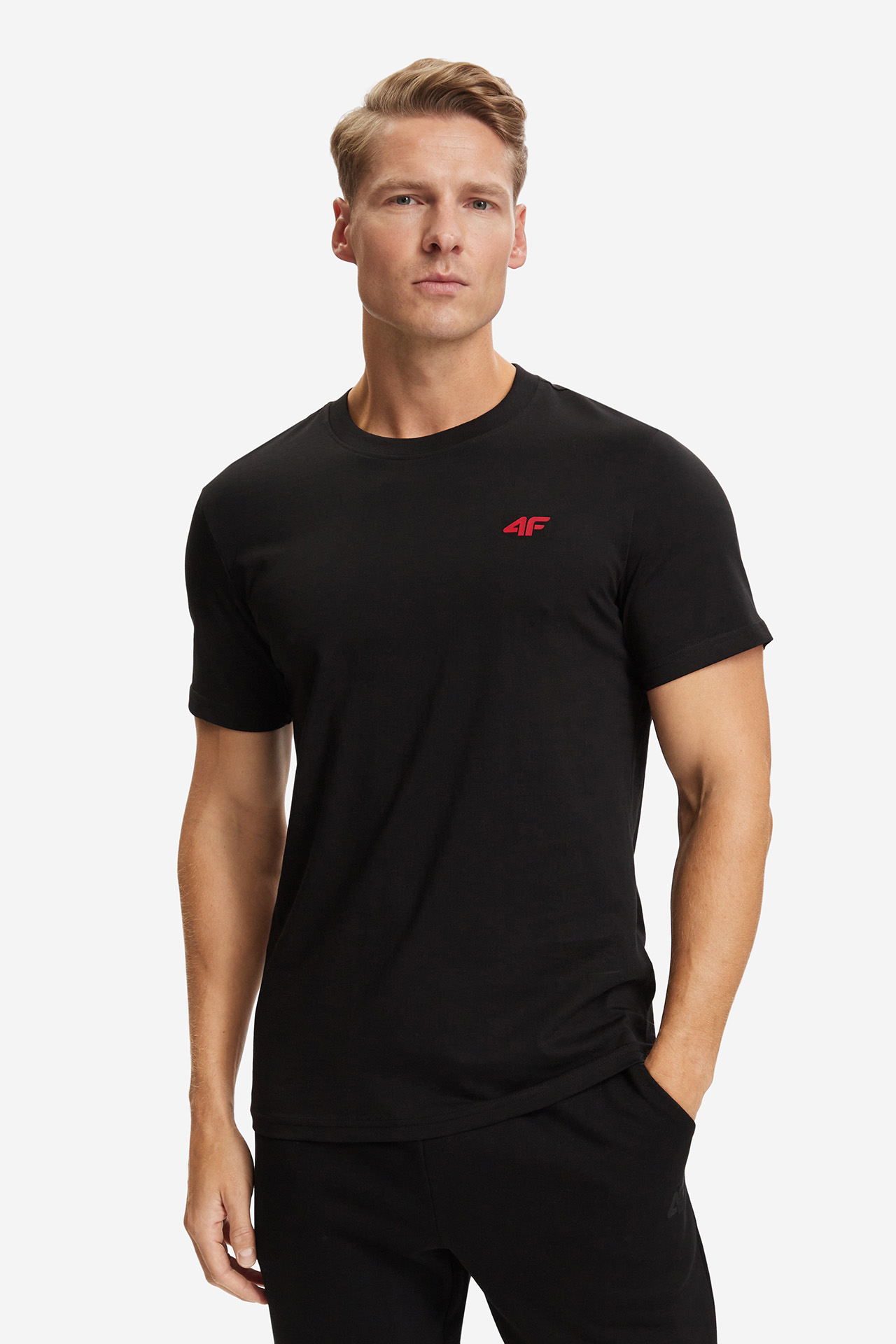 T-shirt 4F 4FWAW26TTSHM4598-020S Czarny