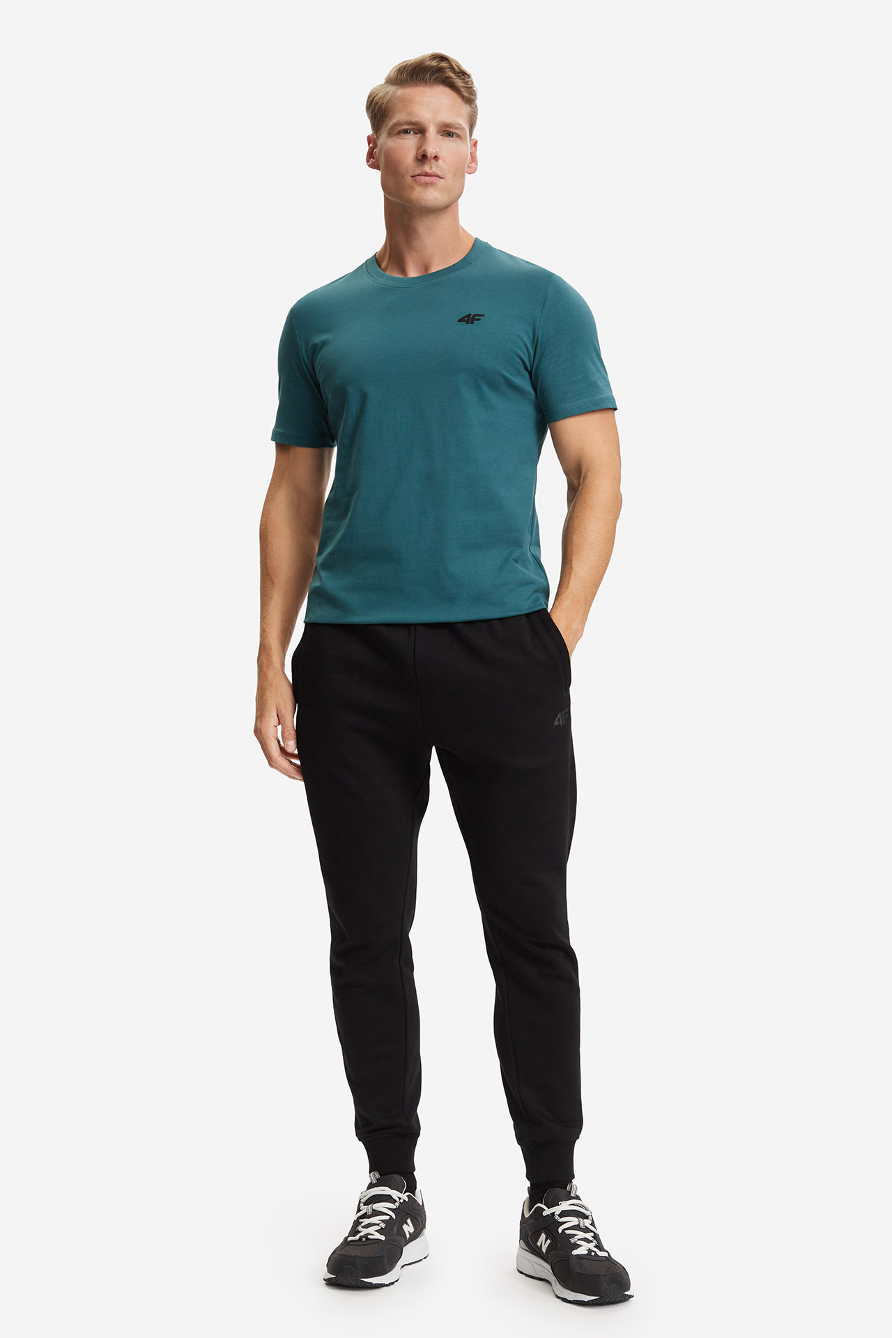 T-shirt 4F 4FWAW26TTSHM4598-46S Zielony
