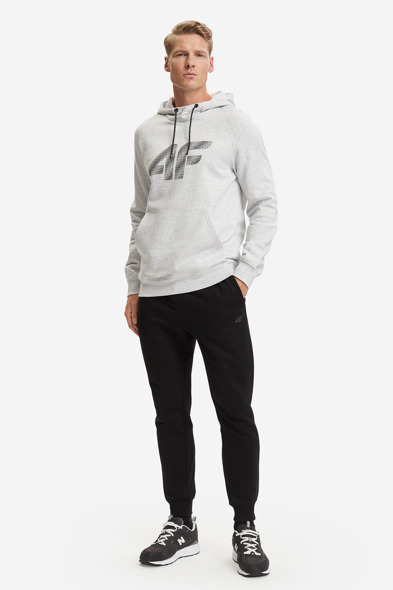Bluza 4F 4FWMM00TSWSM3232-27M Szary jasny