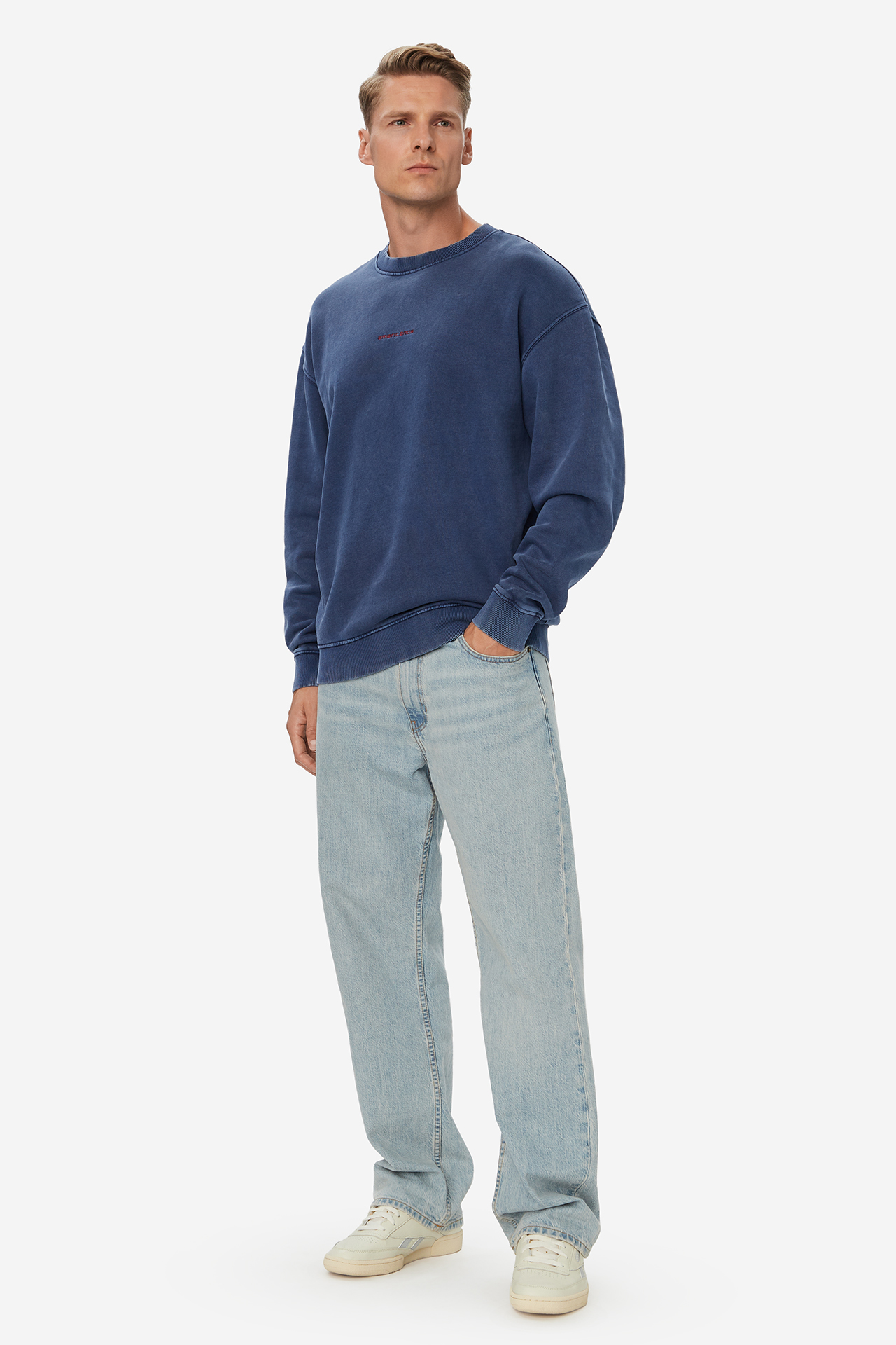 Bluza AMERICANOS W226-AMMSS-1060-19X Niebieski
