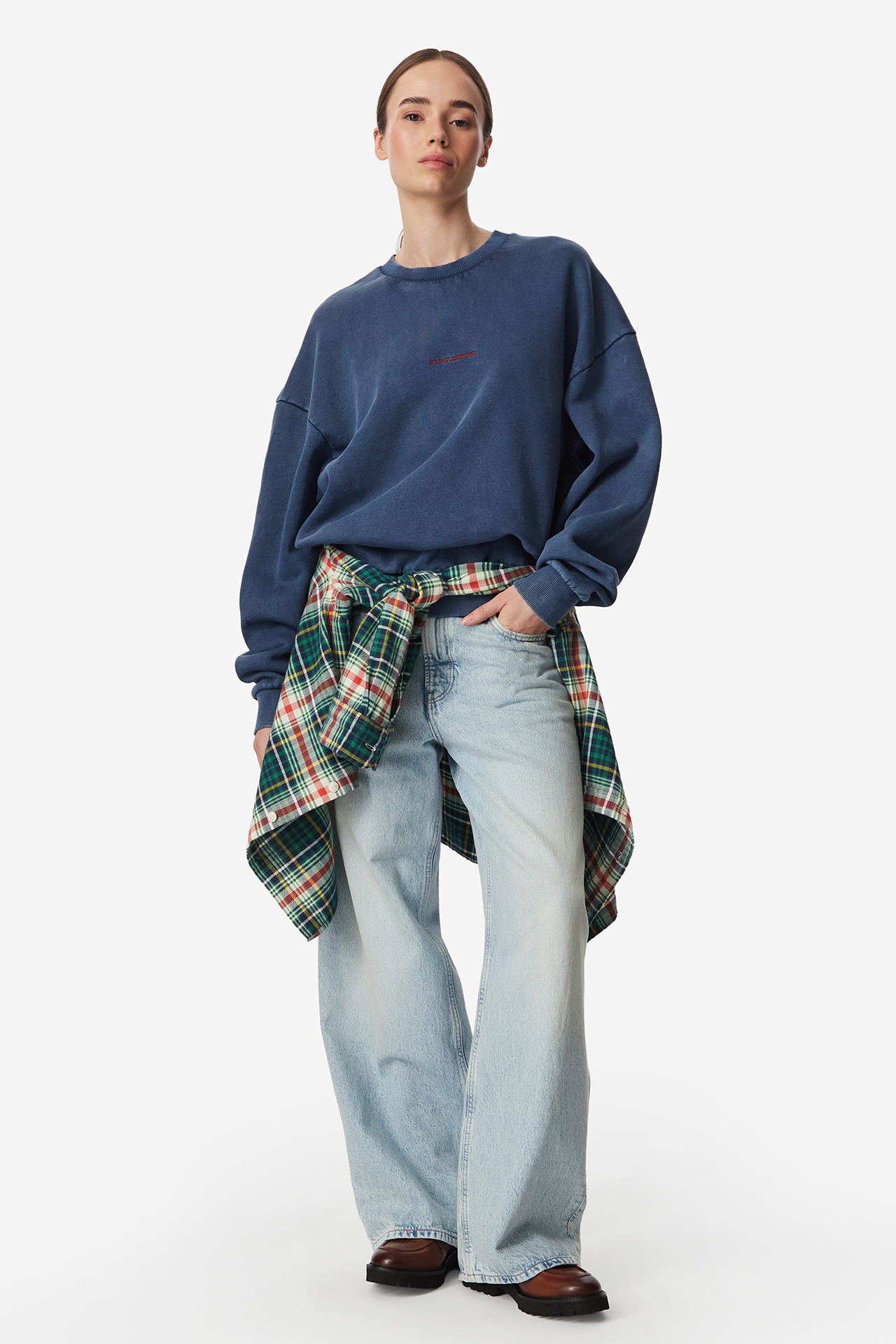 Bluza AMERICANOS W226-AMLSS-1059-19X Niebieski