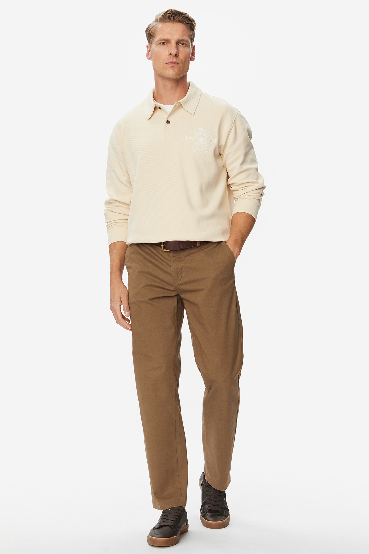 Bluza Beverly Hills Polo Club W226-BHMSS-1234-39X Beżowy