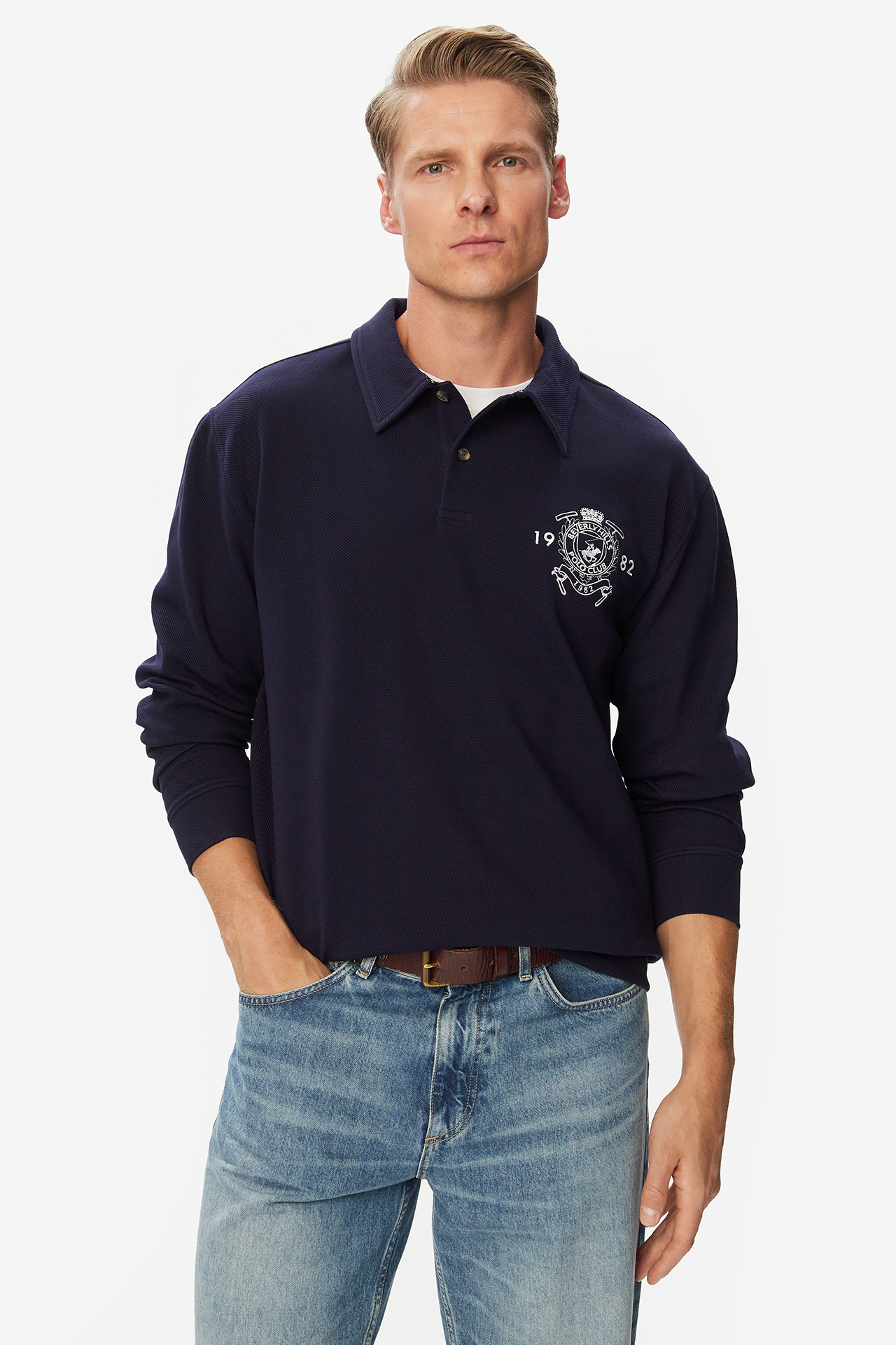 Bluza Beverly Hills Polo Club W226-BHMSS-1234-19X Granatowy